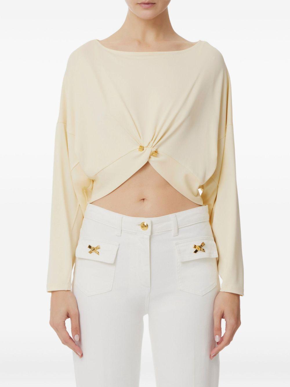 knot-detail long-sleeves T-shirt Product Image