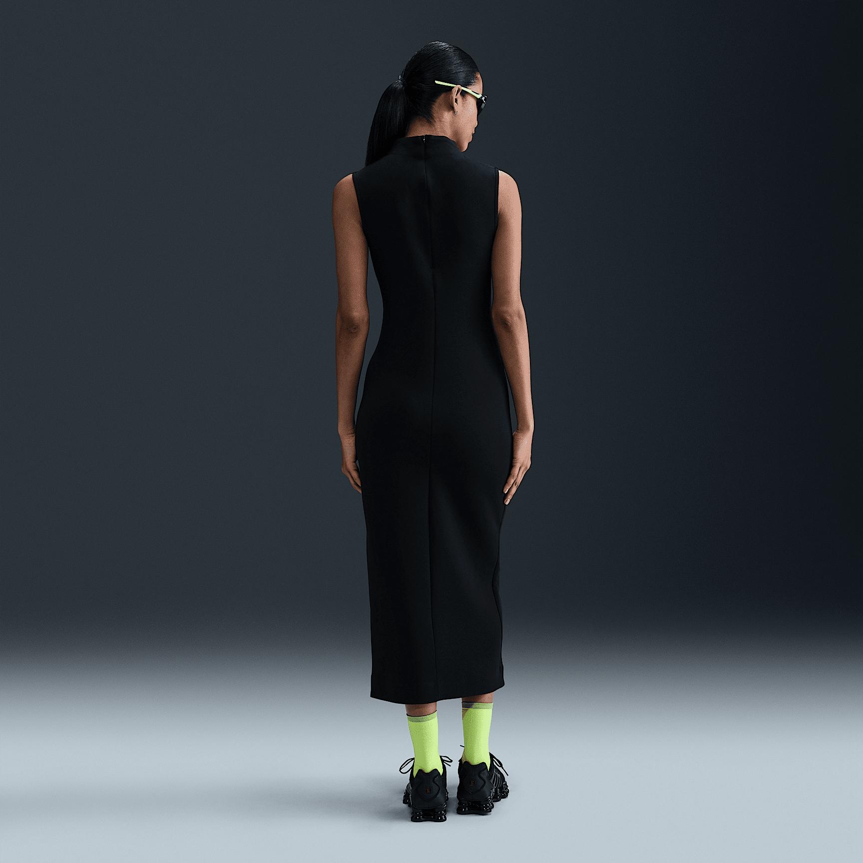 Womens Nike Sportswear Tech Fleece Slim Maxi Tank Top Dress | HJ1385-010 Product Image