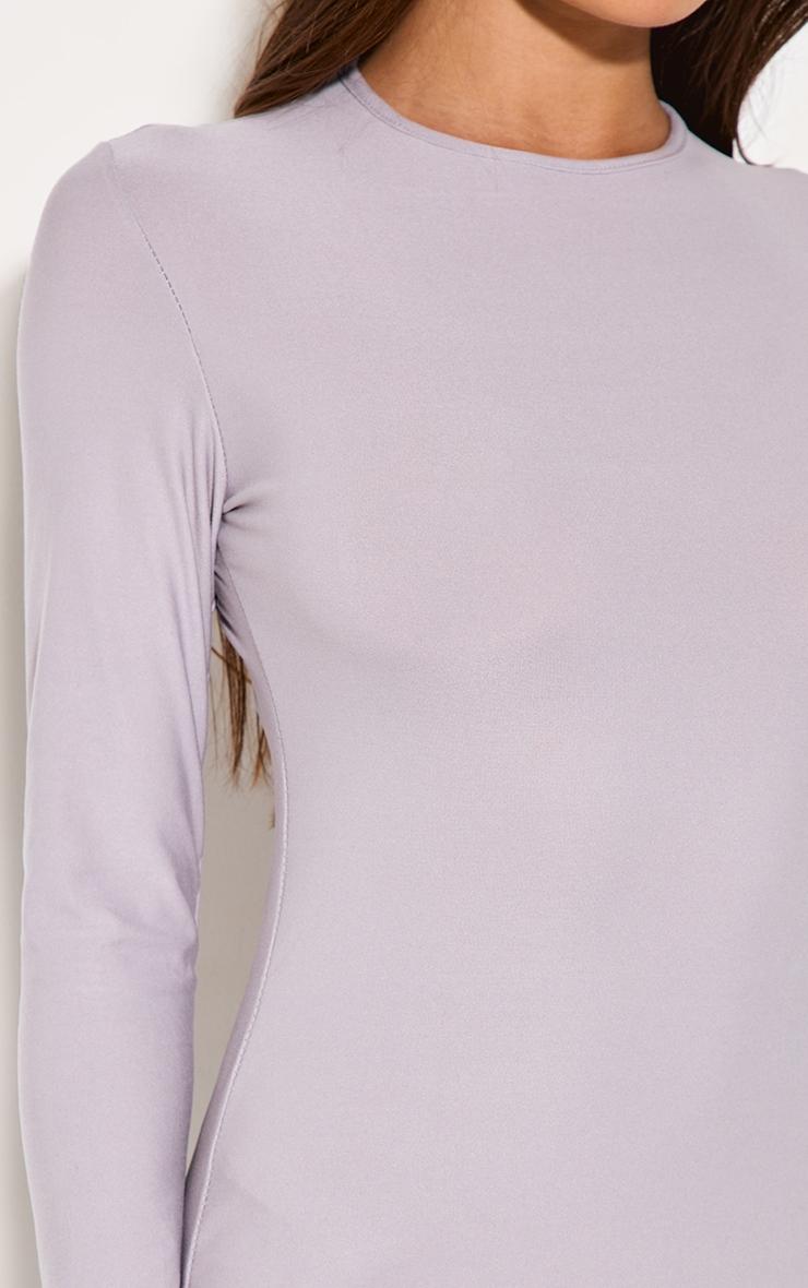 Light Grey Soft Touch Long Sleeve Maxi Dress Product Image