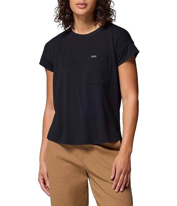 Columbia Daniela Falls Knit Crew Neck Short Sleeves Patch Pocket Tee Product Image