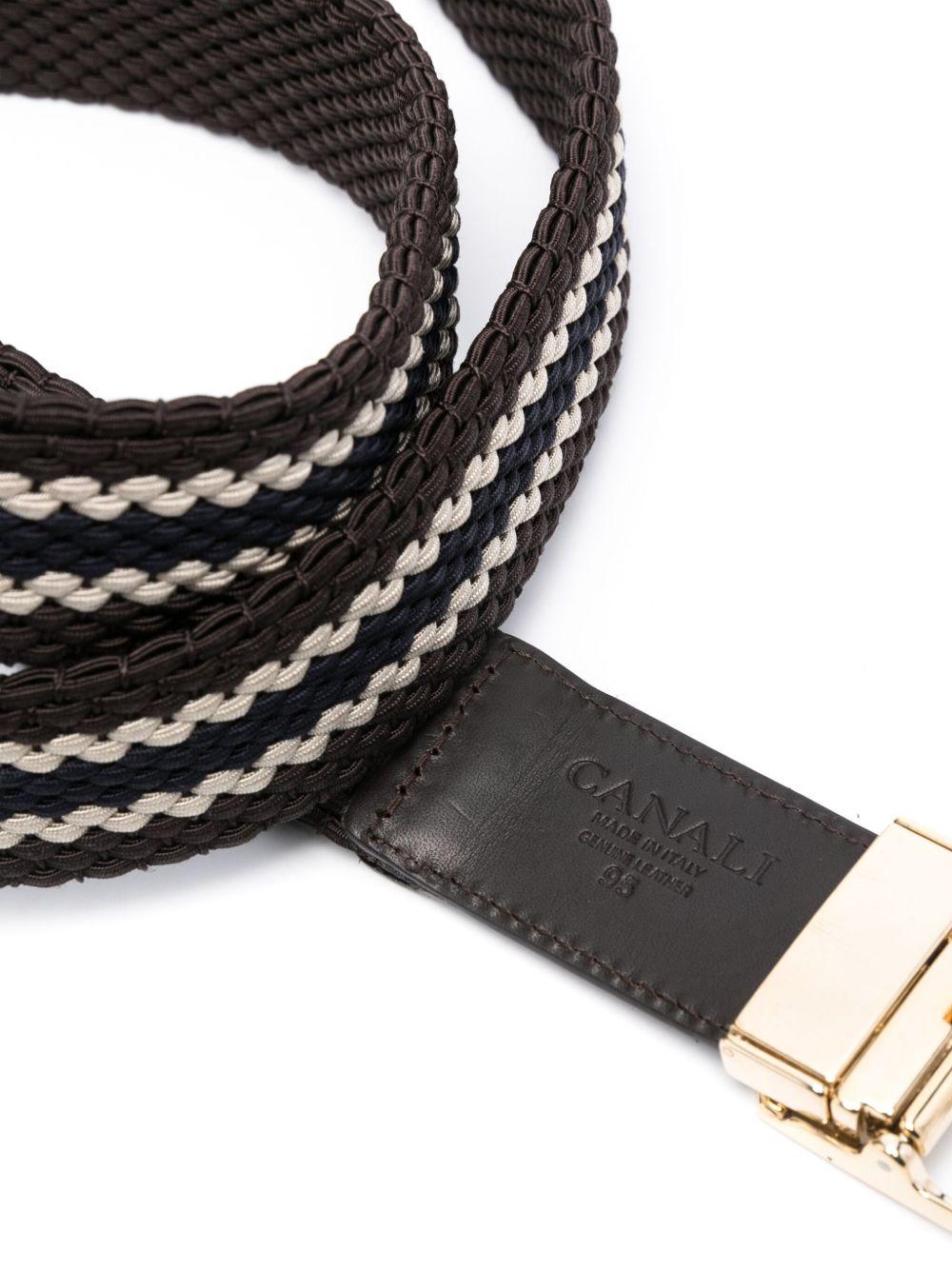 stripe-print braided belt Product Image