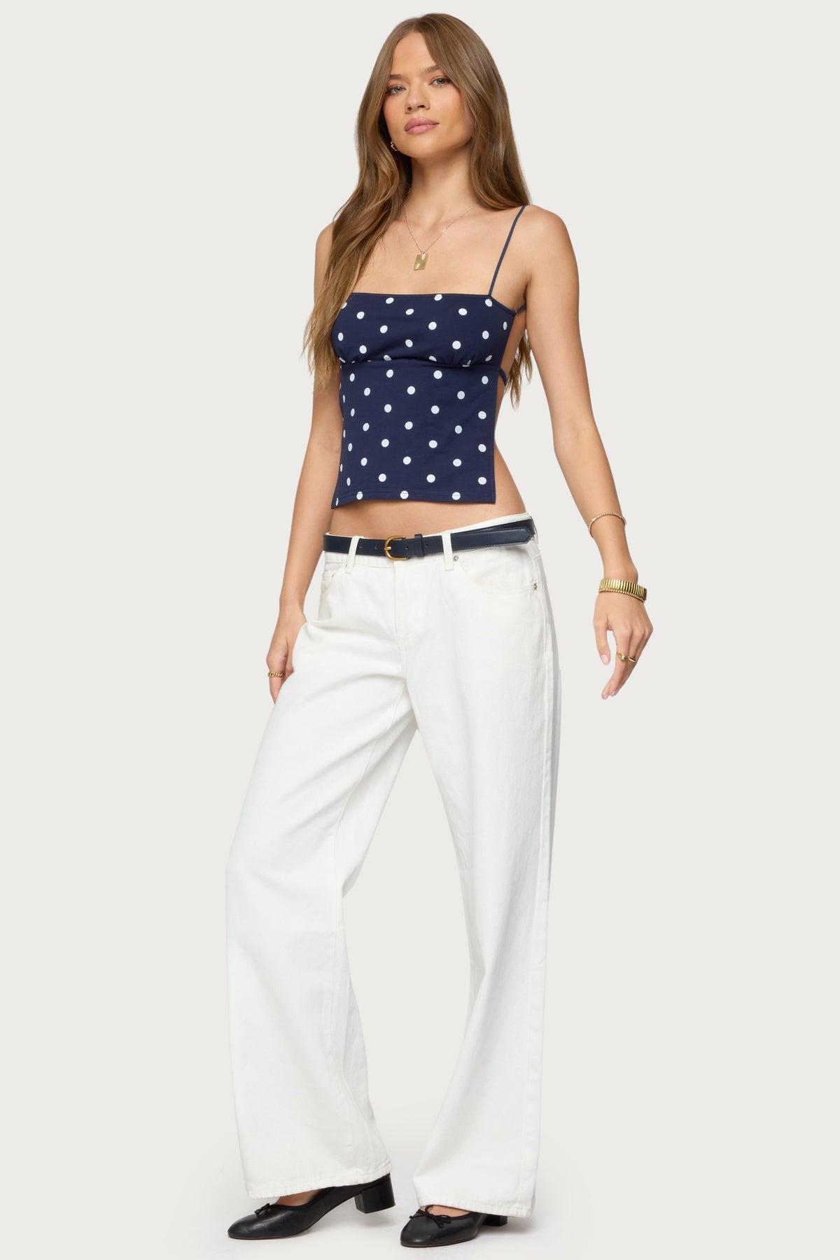 Jinx Polka Dot Open-Back Top Product Image