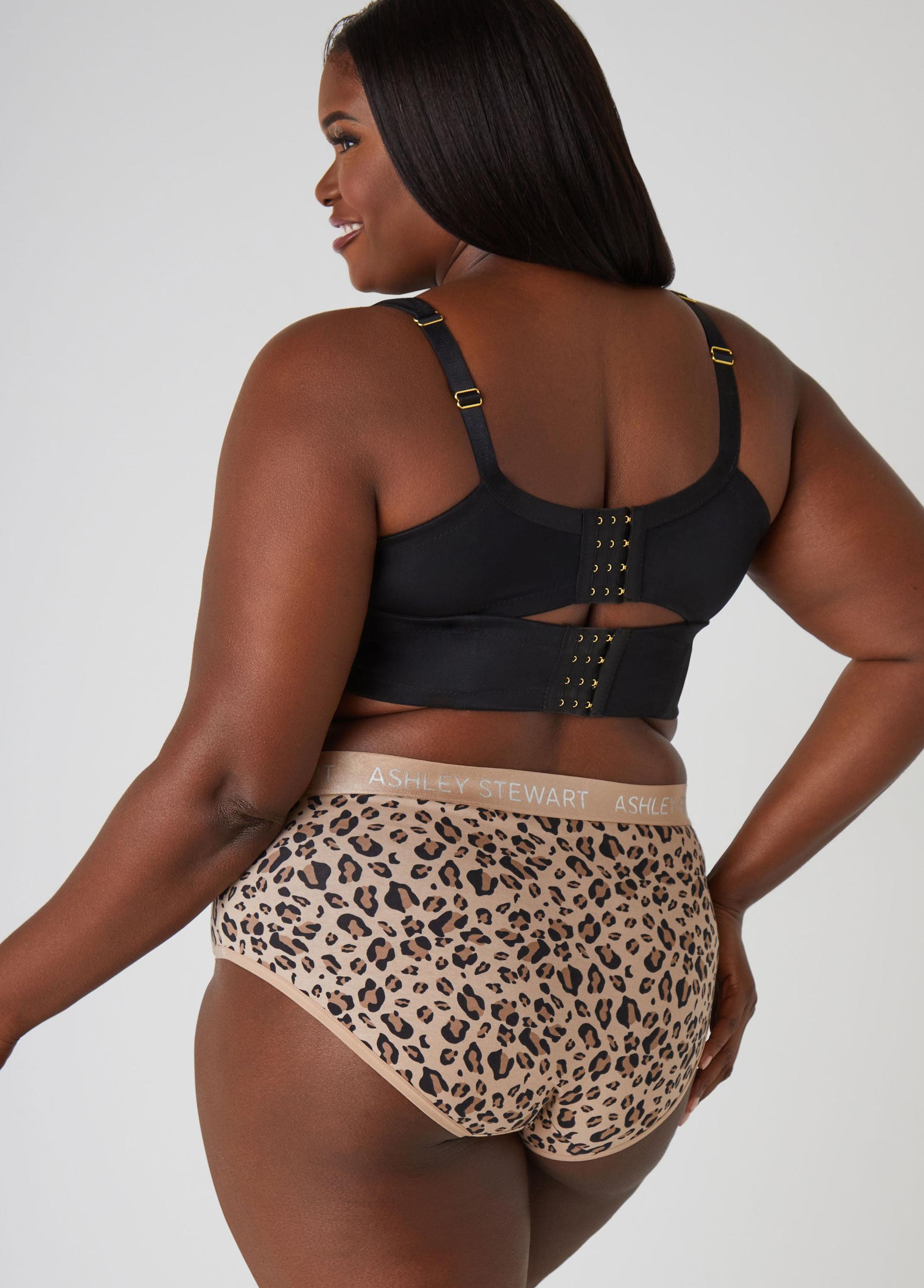 Plus Size Stretch Cotton Hipster Panties Ashley Stewart Product Image