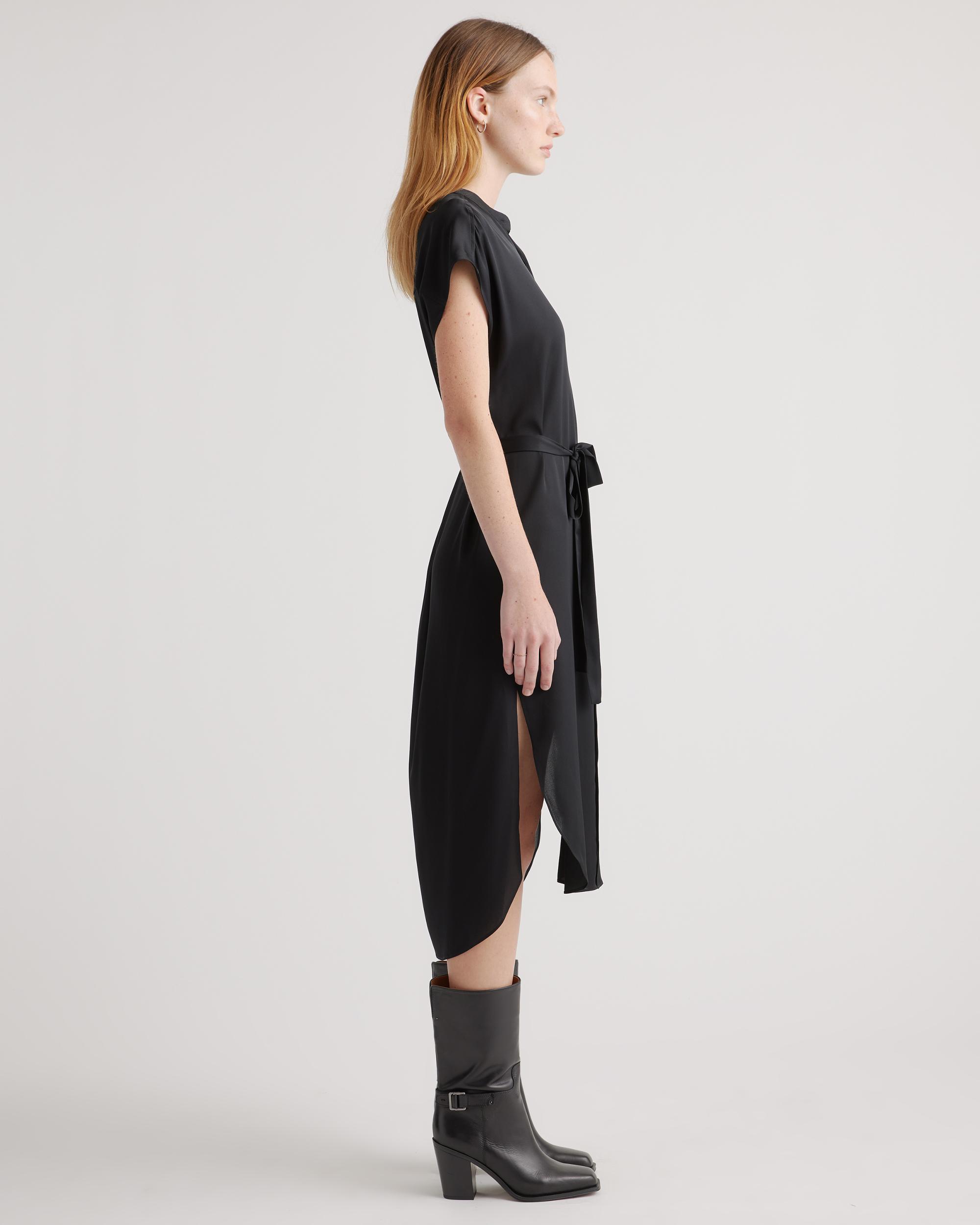 Quince | Women's Washable Stretch Silk Midi Shirt Dress Mulberry Silk Product Image