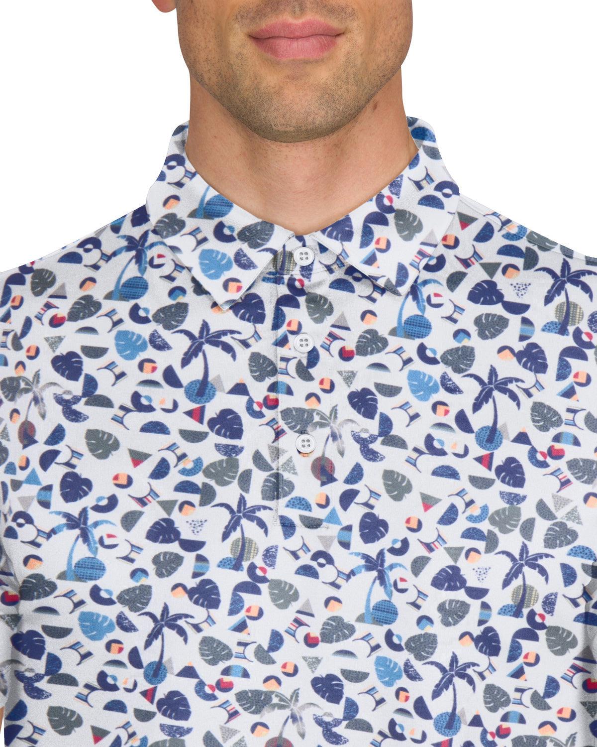 Three Sixty Six Men’s Print Golf Polos Product Image