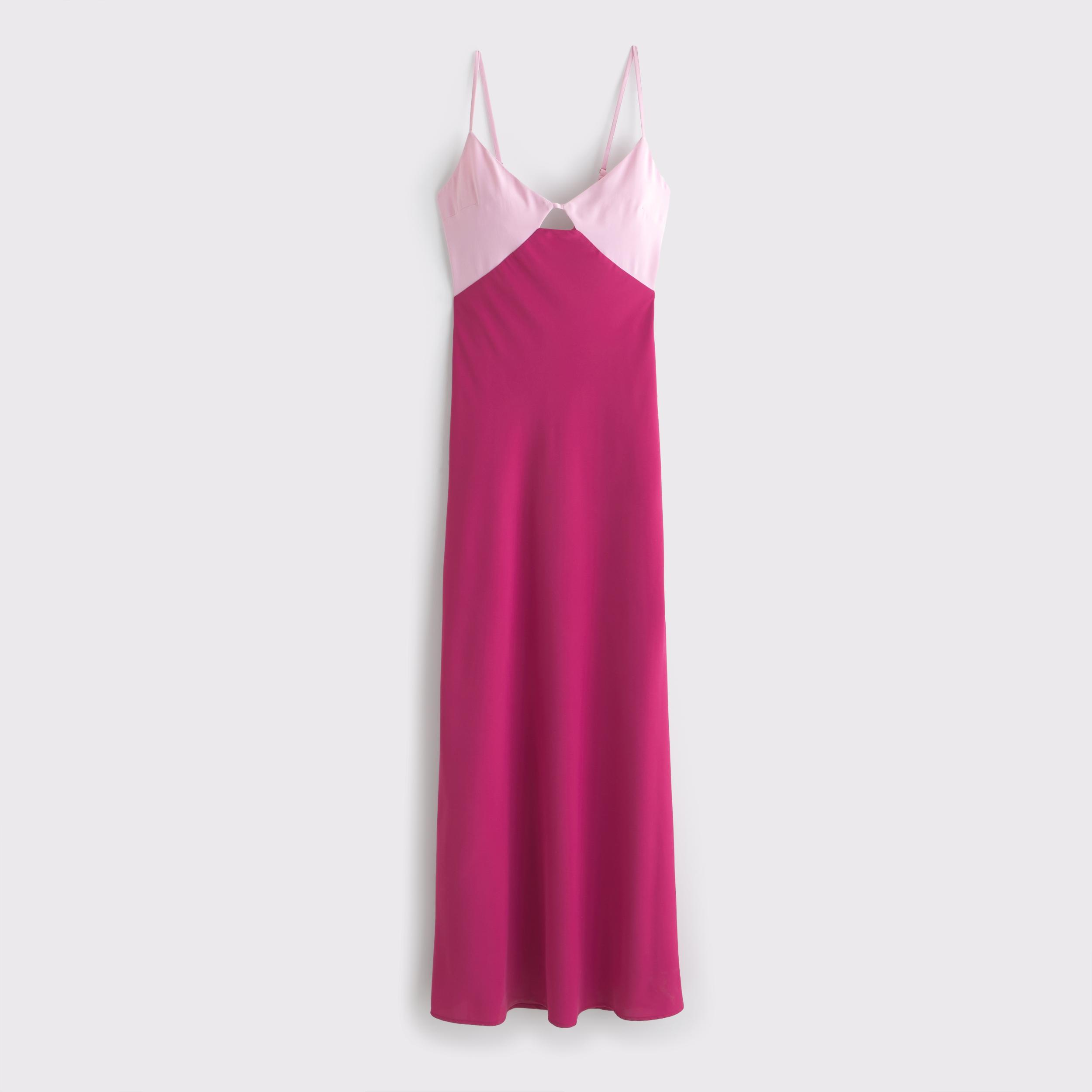 The A&F Julia Slip Cutout Maxi Dress Product Image