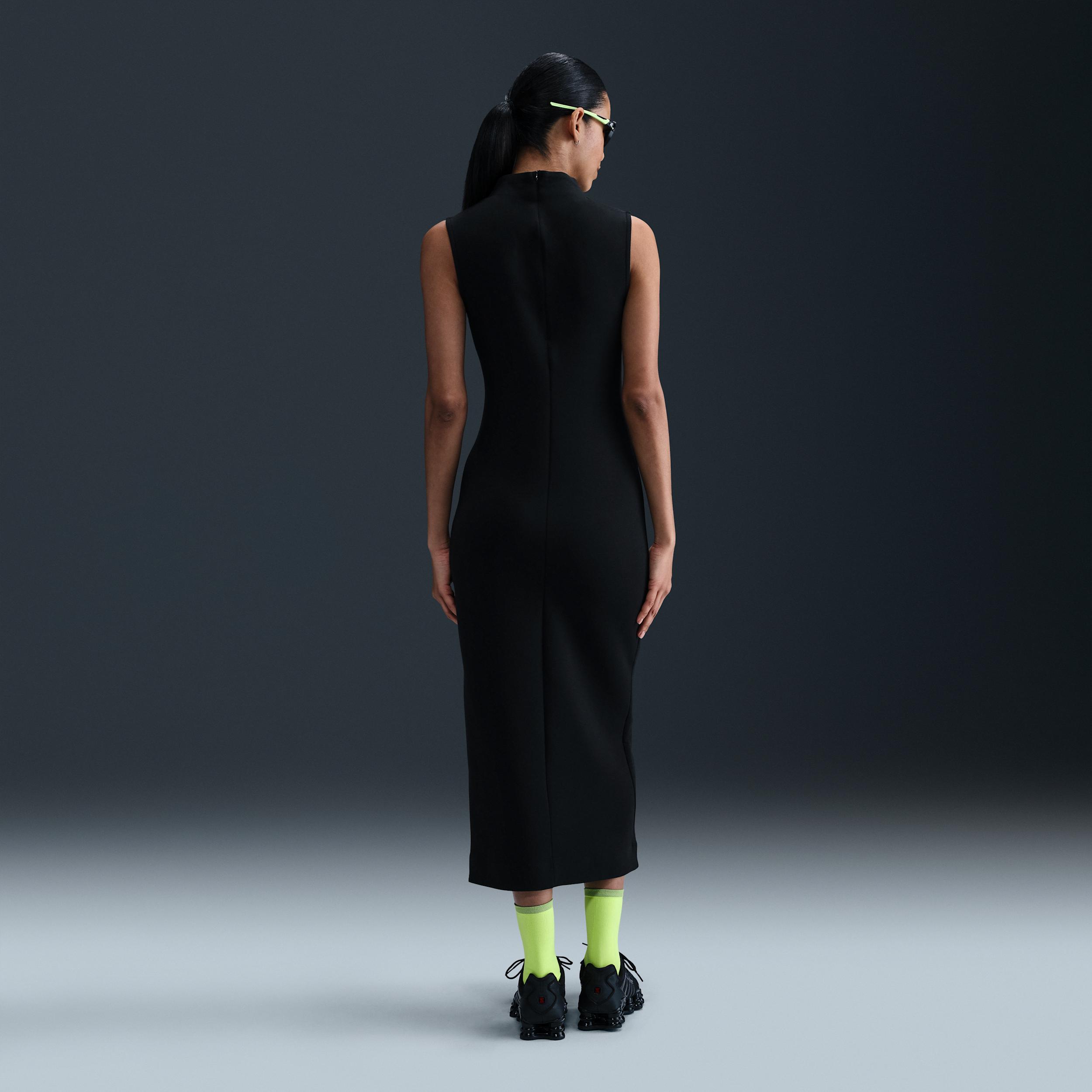Womens Nike Sportswear Tech Fleece Slim Maxi Tank Top Dress | HJ1385-010 Product Image