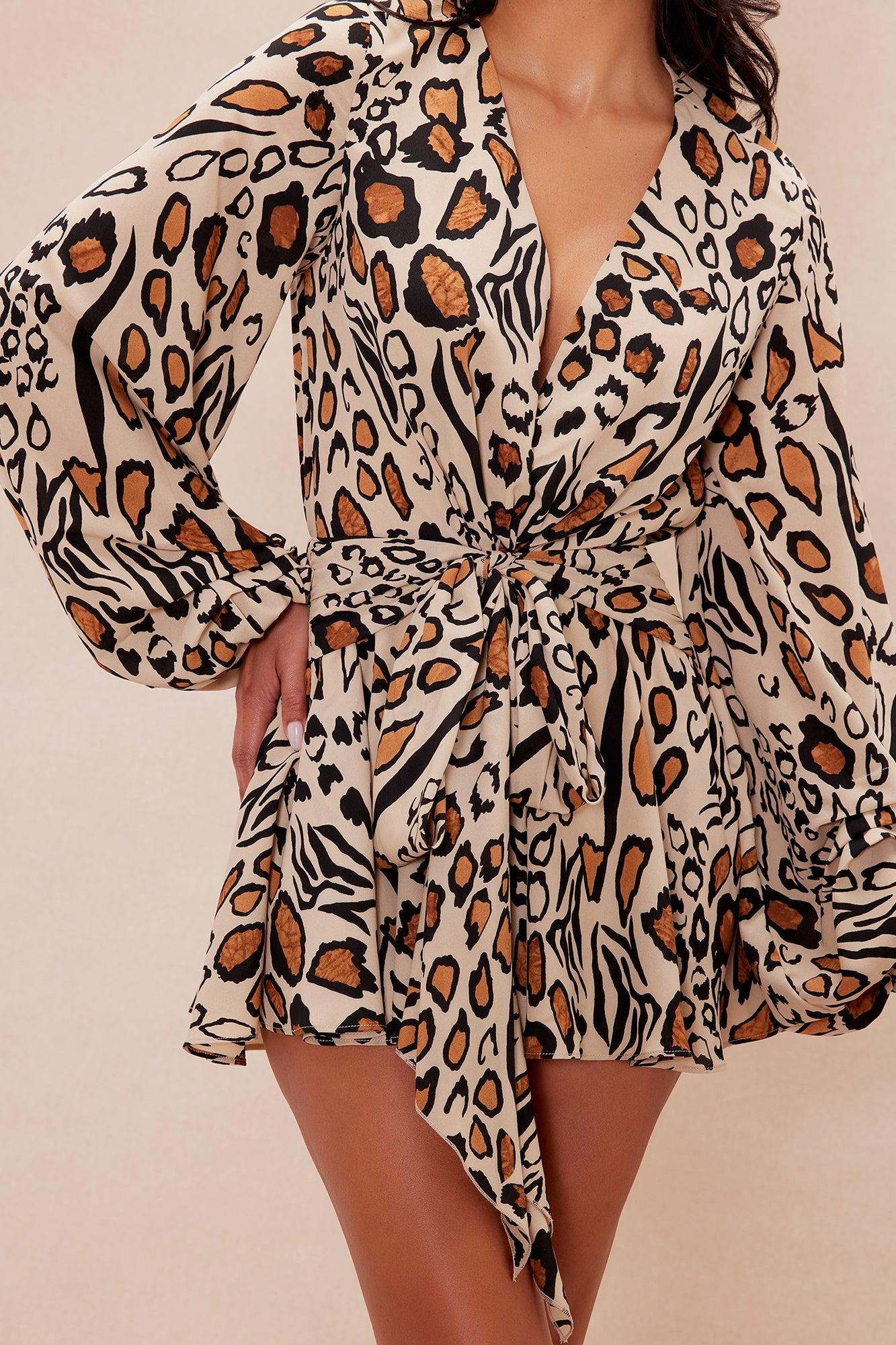 Laura Leopard Romper - Leopard Product Image