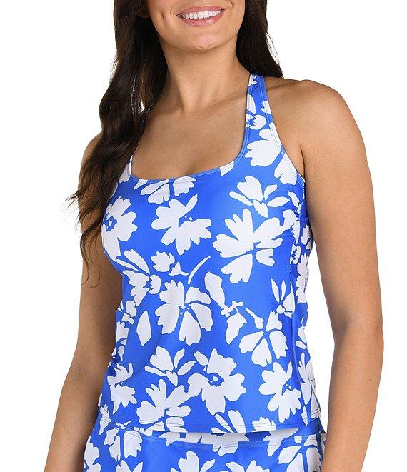 24th & Ocean Marseille Floral Banded Waist Skort Swim Bottom Product Image