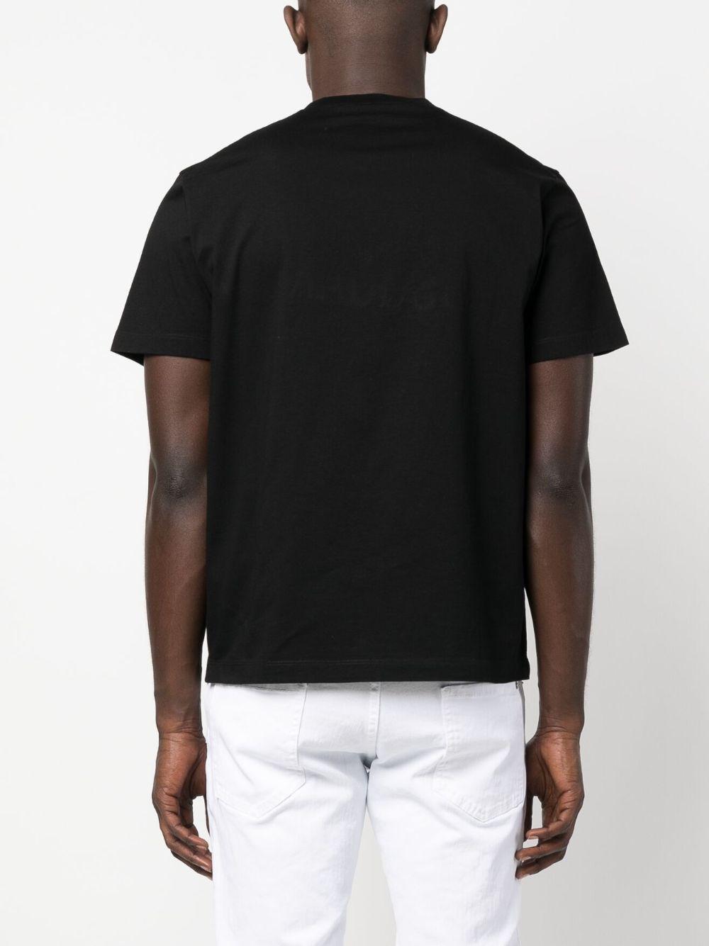 DSQUARED2 Mens Black Brand-print Crewneck Regular-fit Cotton-jersey T-shirt Product Image