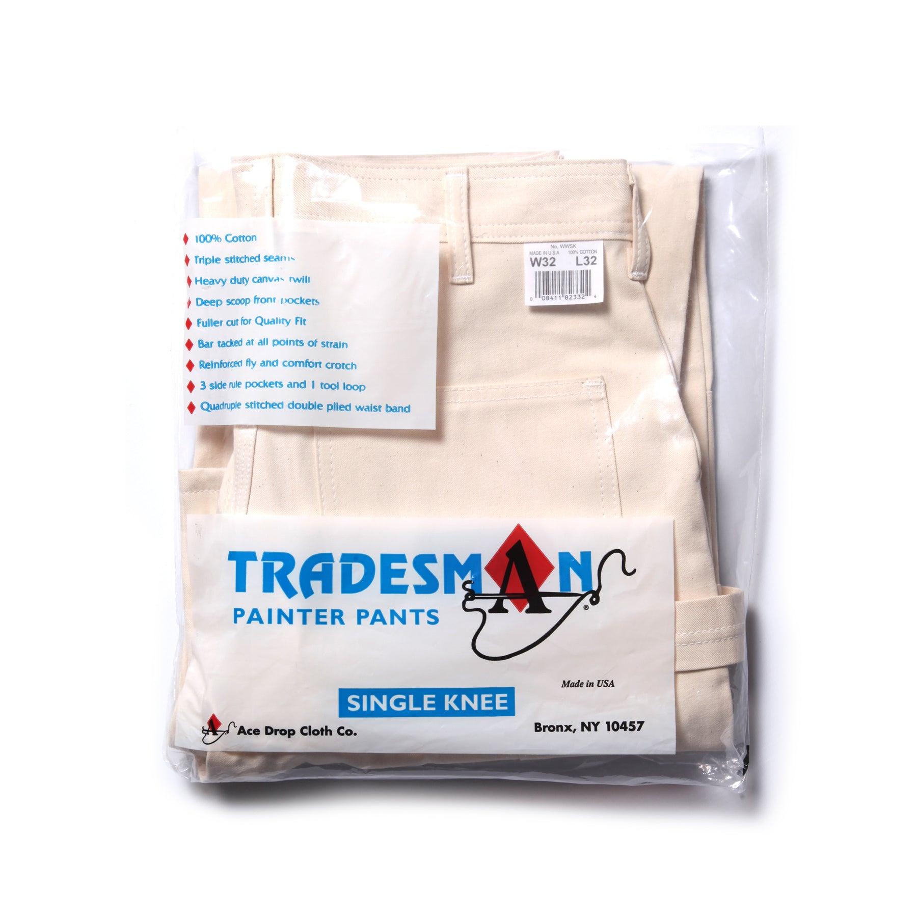 Ace Drop Cloth Tradesman Carpenter Pants - Natural Product Image