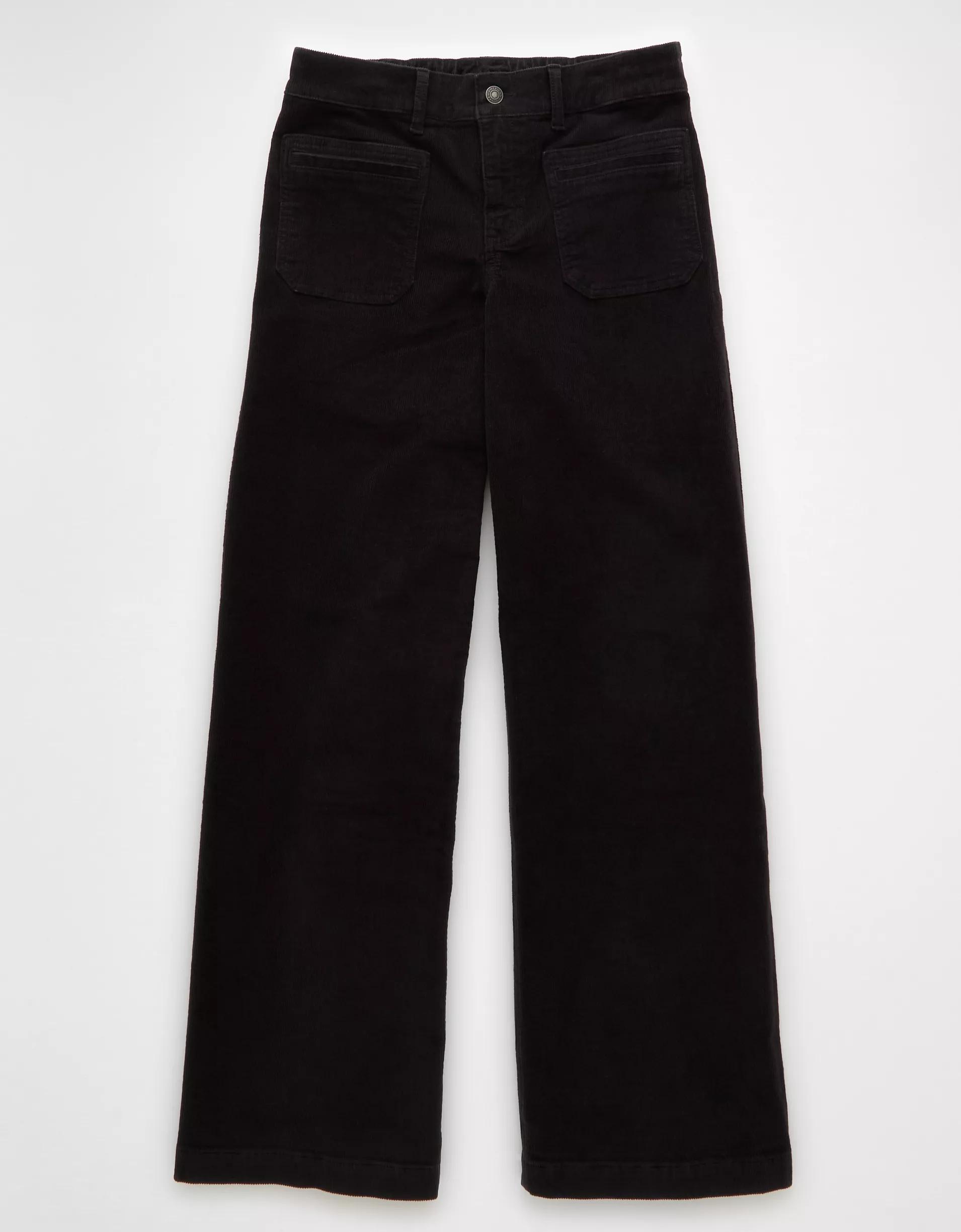 AE Stretch Corduroy Low-Rise Baggy Wide-Leg Pant Product Image