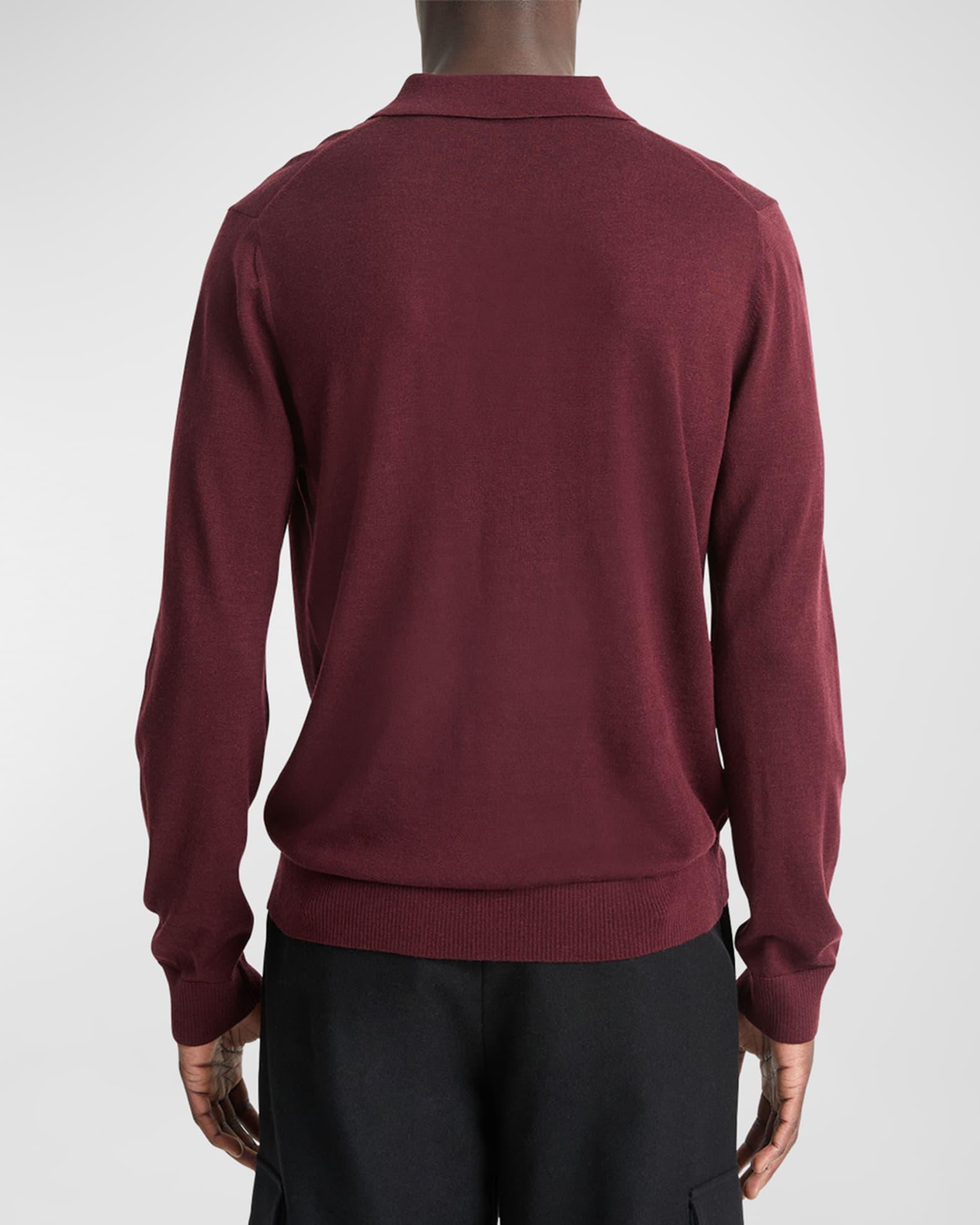 Men's Merino Long-Sleeve Polo Shirt Product Image
