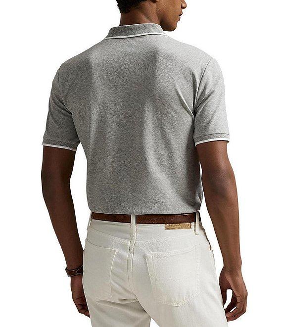 Polo Ralph Lauren Classic Fit Stretch Mesh Zip Short Sleeve Polo Shirt Product Image