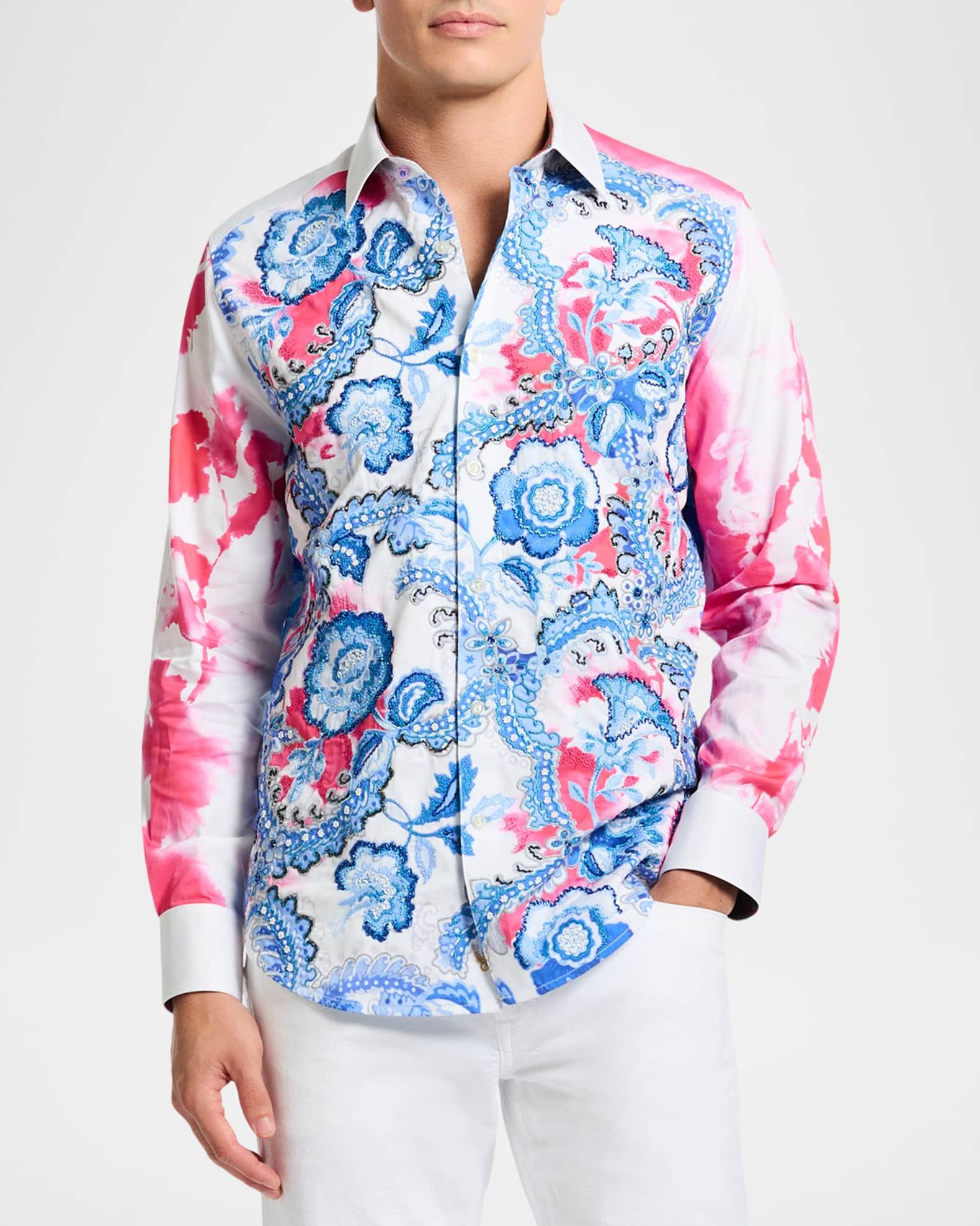 Men's Floral Sport Shirt Product Image