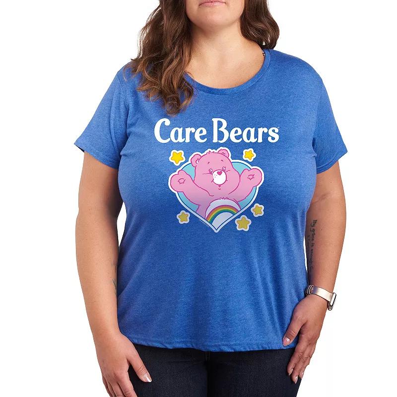 Plus Care Bears Logo Cheer Heart Graphic Tee, Women's,  Product Image