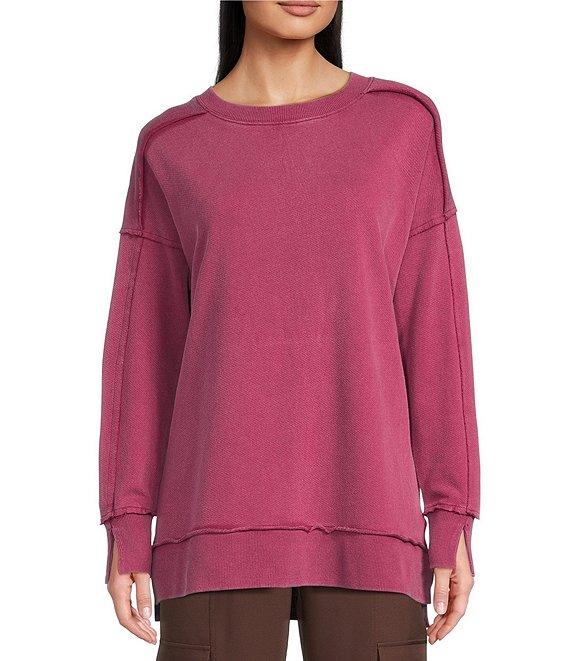 Kinesis Boatneck Ribbed Long Sleeve Sweatshirt Product Image