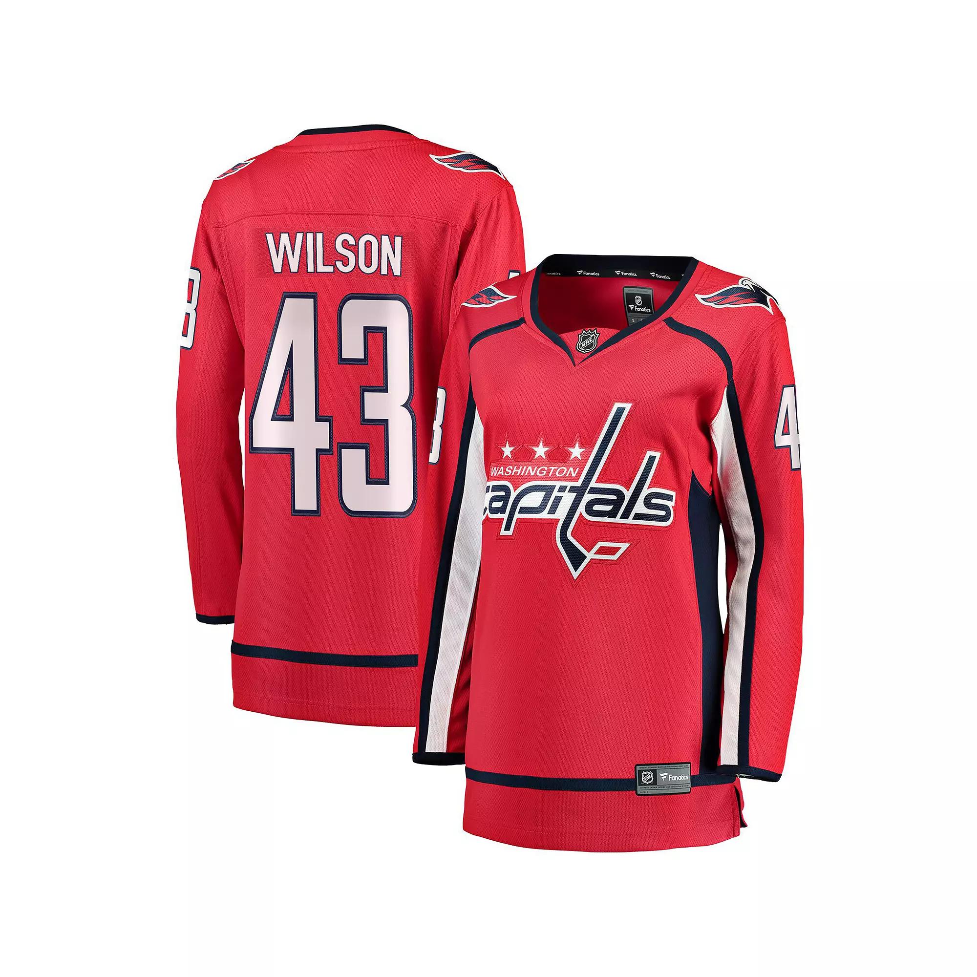 Womens Fanatics Branded Tom Wilson Washington Capitals Home Premier Breakaway Player Jersey Product Image