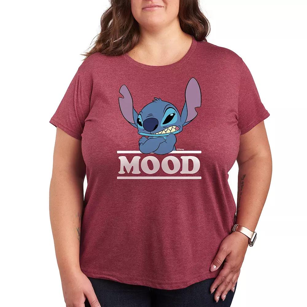 Disney's Lilo & Stitch Plus Mood Graphic Tee, Women's,  Product Image