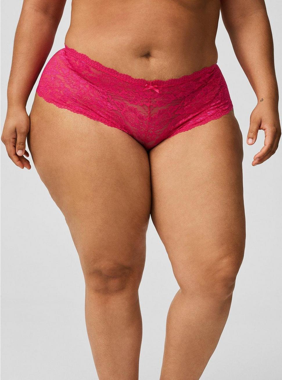 Mid-Rise Simply Lace Cheeky Panty Product Image