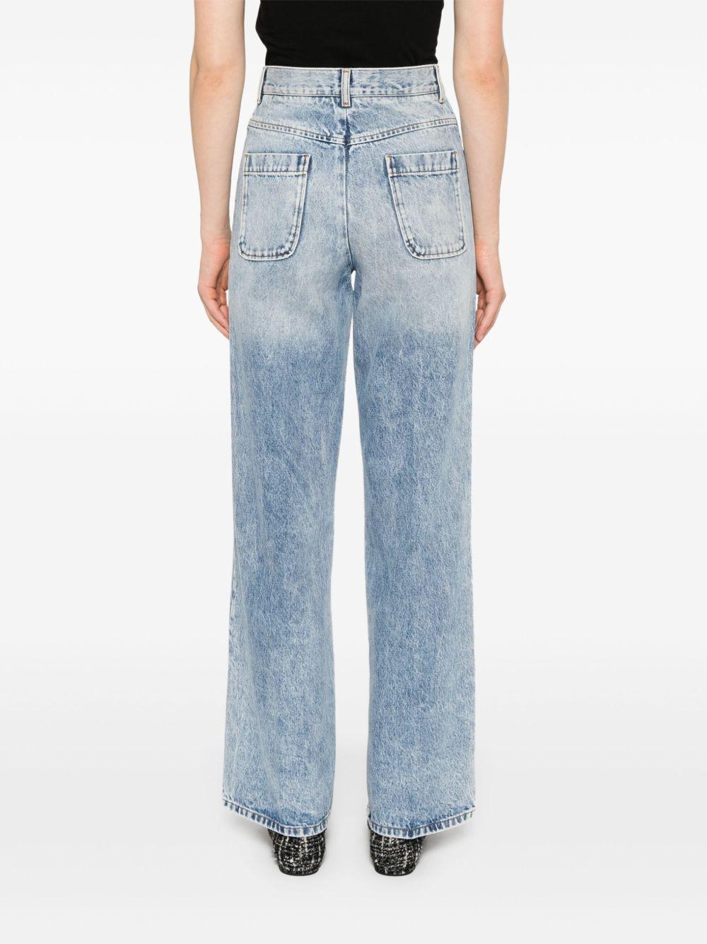 high-rise straight-leg jeans Product Image