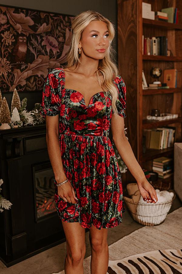 The Final Rose Velvet Mini Dress Product Image