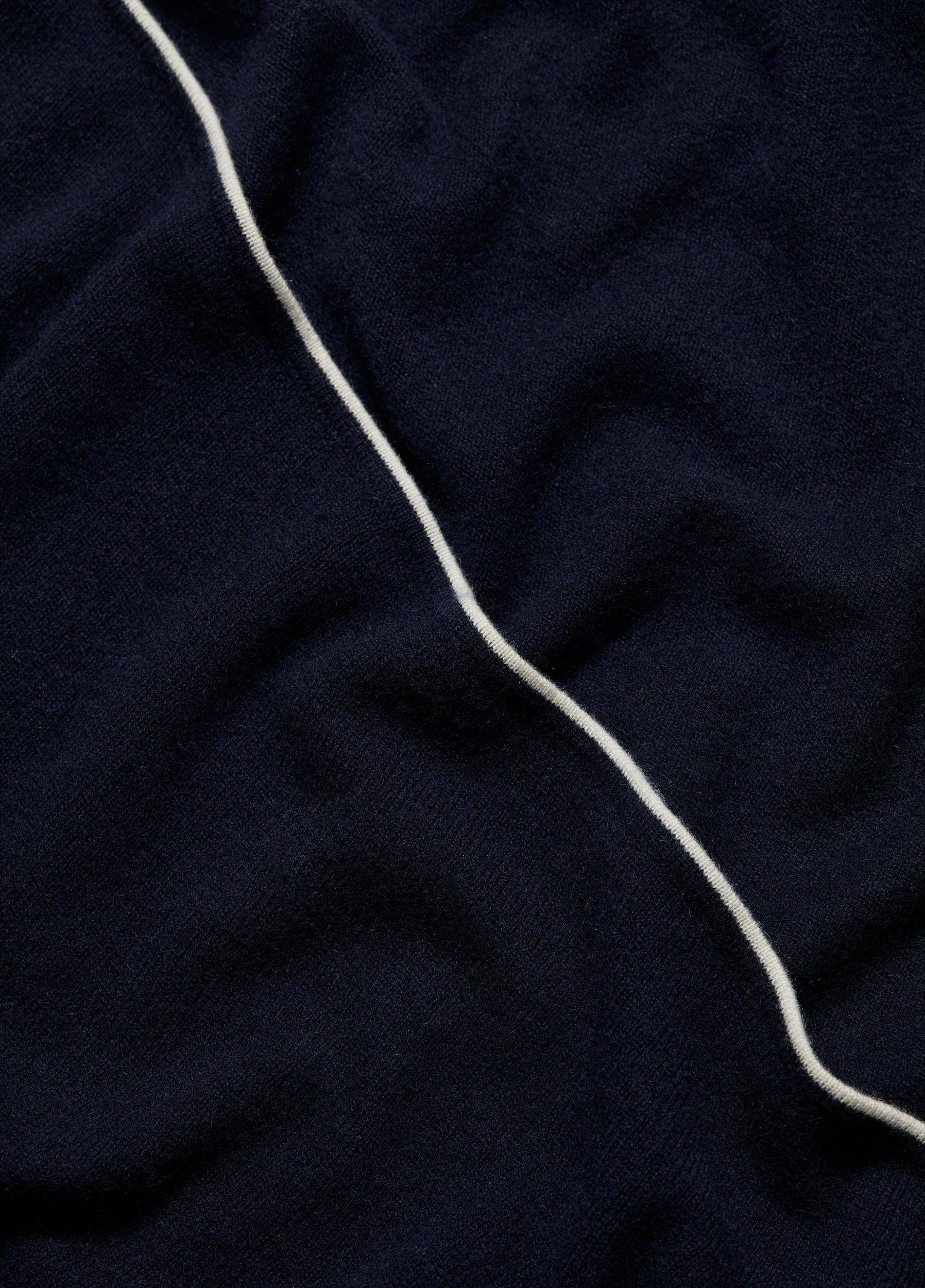 Tipped Jersey-Knit Cashmere Cape Product Image