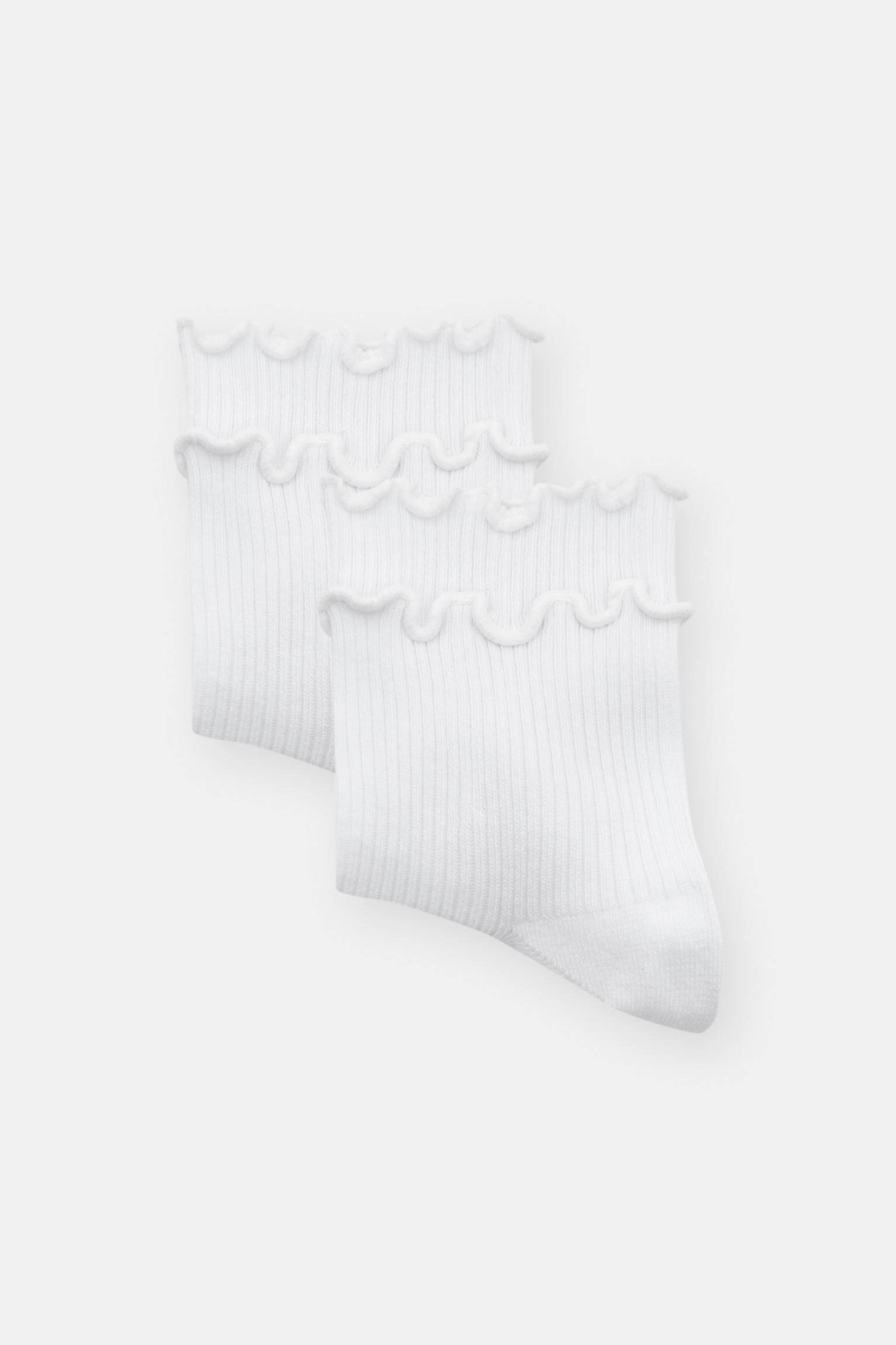 Long lettuce-edge socks Product Image