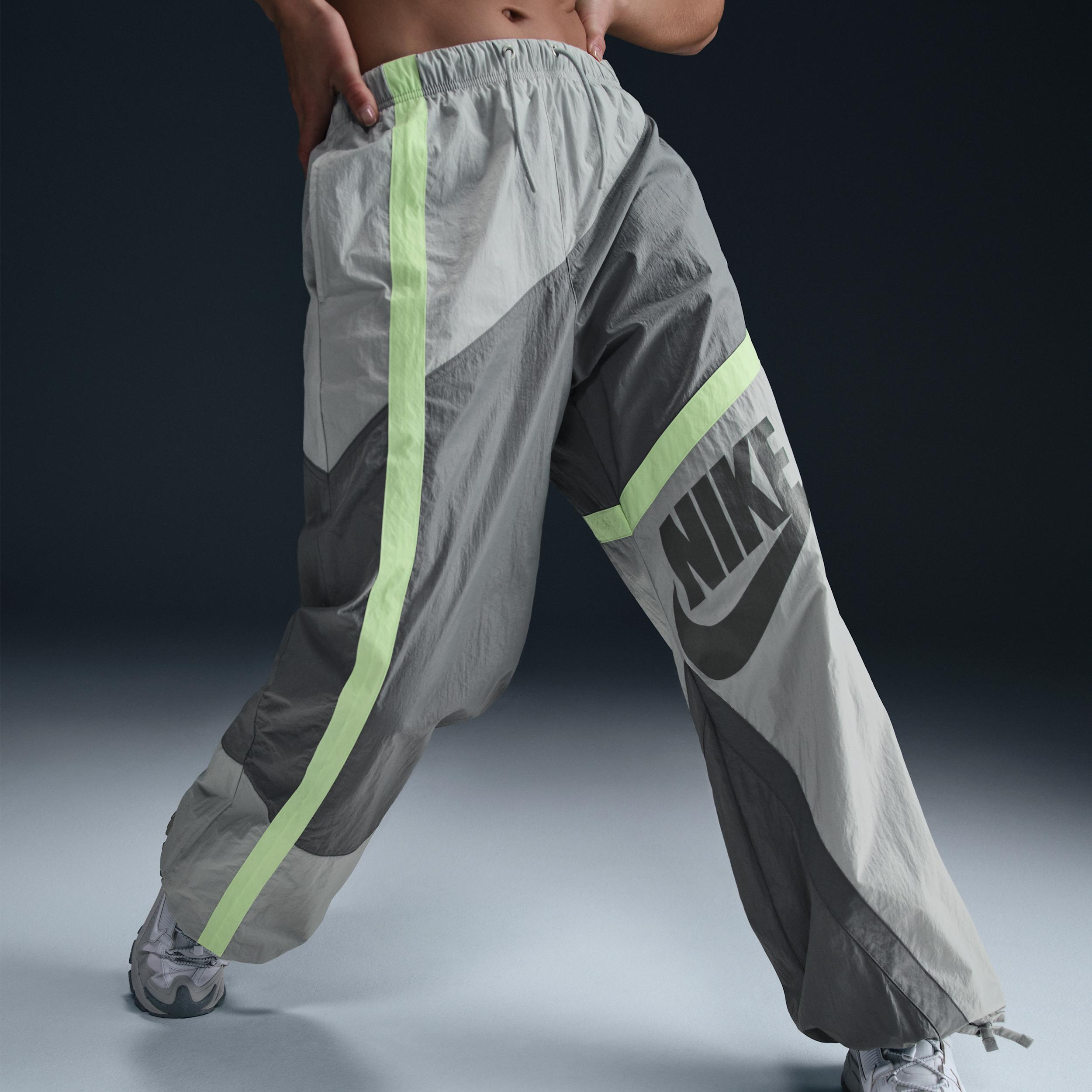 Women's Nike Sportswear Mid-Rise Loose Woven Open-Hem Pants Product Image