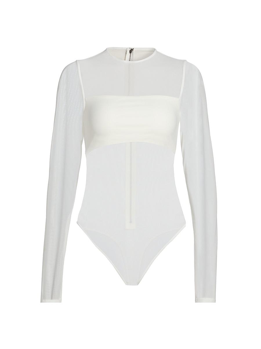 Womens Bandeau Sheer Bodysuit Product Image