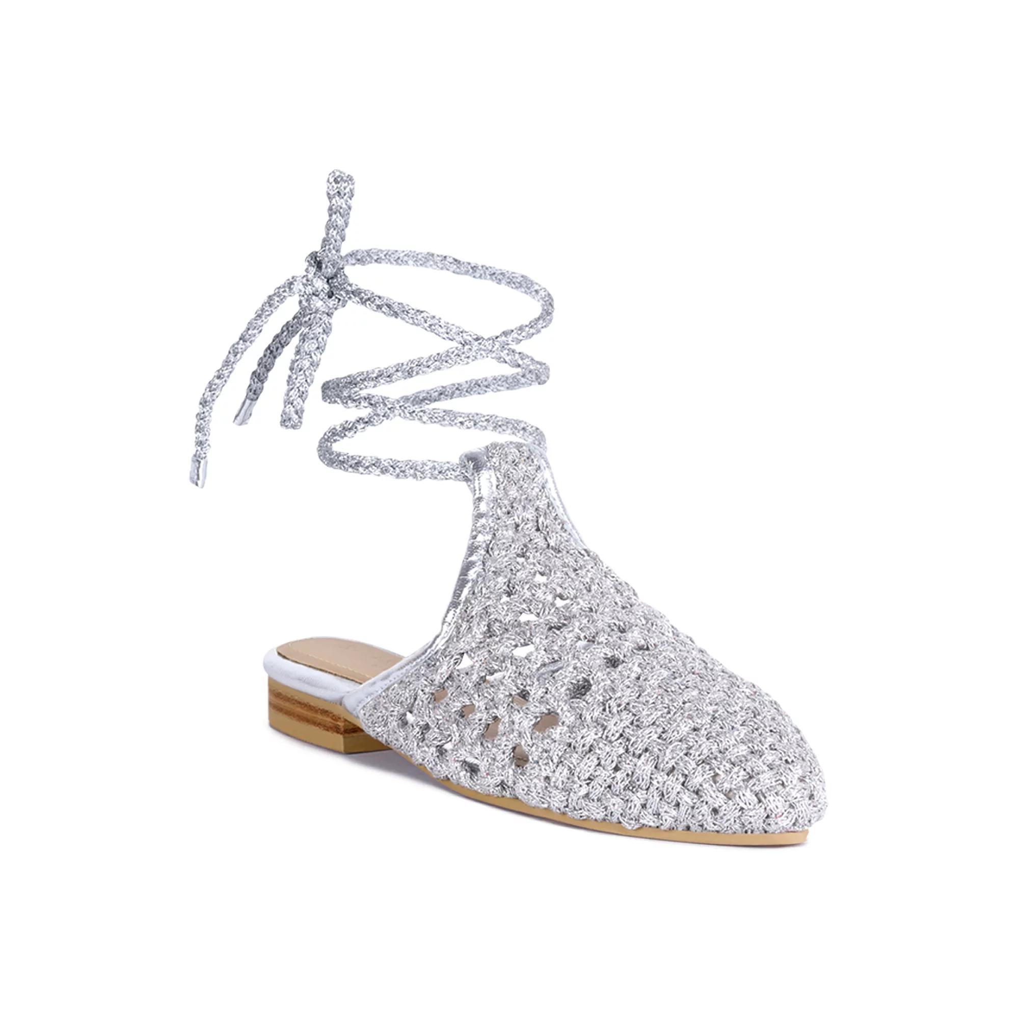 Rag & Co Bartsi Women's Tie-Up Mules,  Product Image