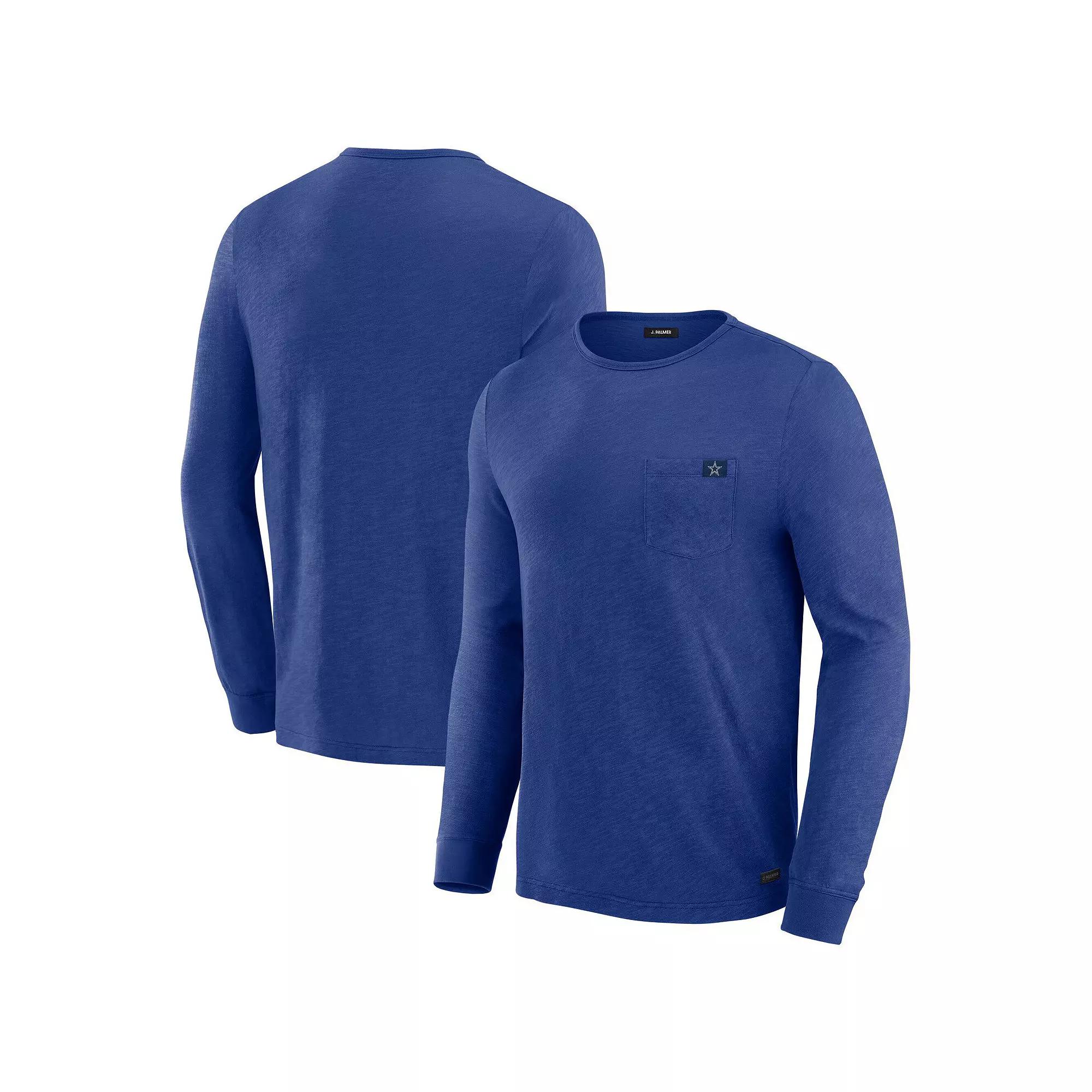 Men's J. Palmer Blue Dallas Cowboys In-The-Pocket Long Sleeve T-Shirt,  Product Image
