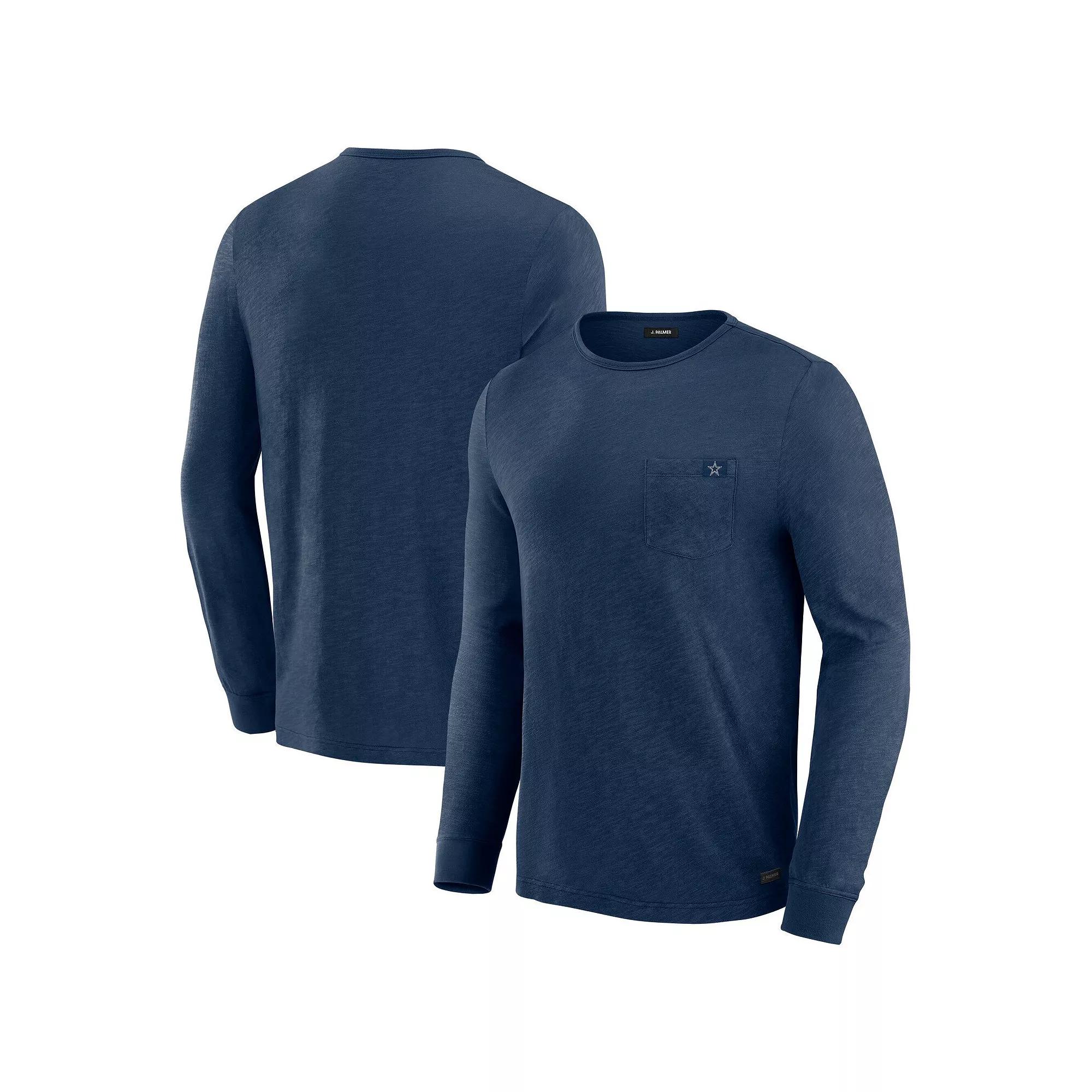 Men's J. Palmer Navy Dallas Cowboys In-The-Pocket Long Sleeve T-Shirt, Size: 2XL, Blue Product Image
