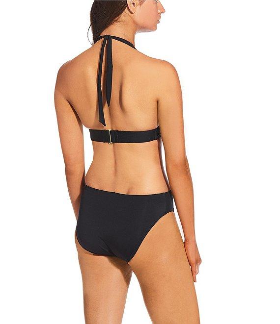 Alex Marie Signature Sculpt Solid Mid Rise Swim Bottom Product Image