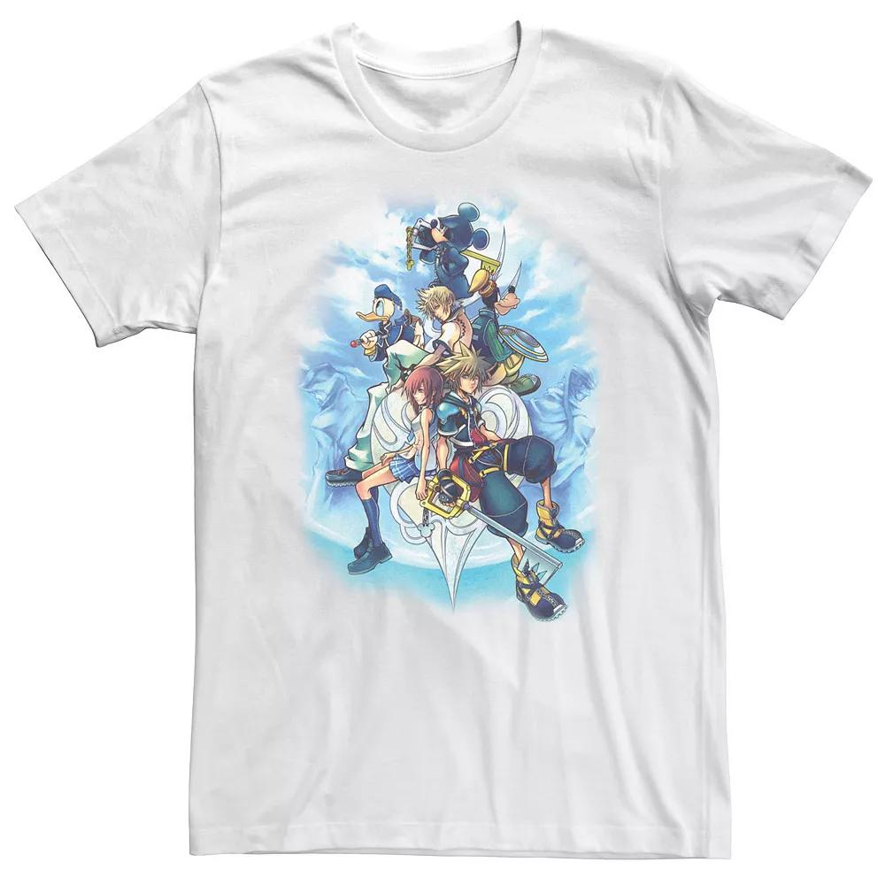 Big & Tall Disney Kingdom Hearts 2 Group Shot Sketch Tee, Men's,  Product Image