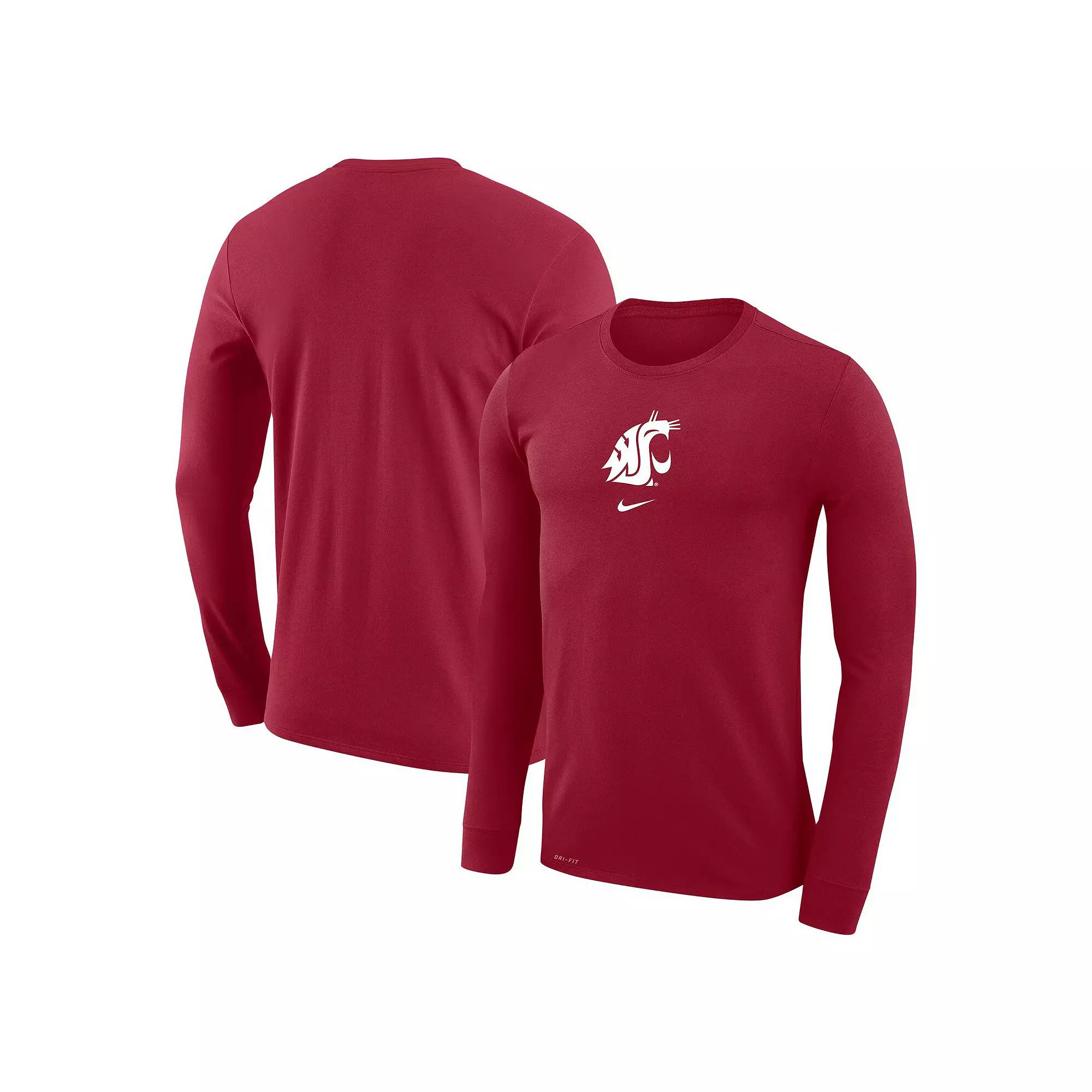 Men's Nike  Crimson Washington State Cougars Basketball Shootaround Long Sleeve T-Shirt, Size: 2XL, Wsc Red Product Image