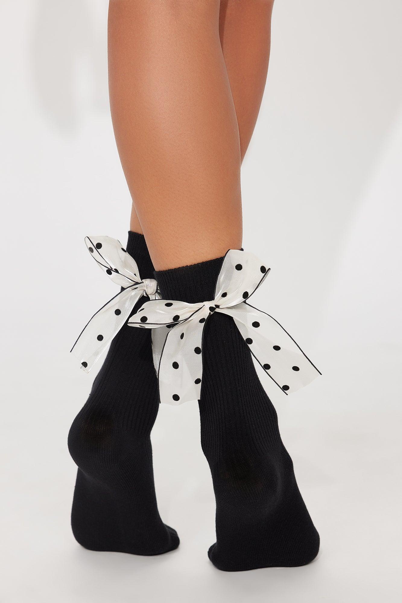 Book Smart Girly 2 Pack Socks - Grey/Black Female Product Image