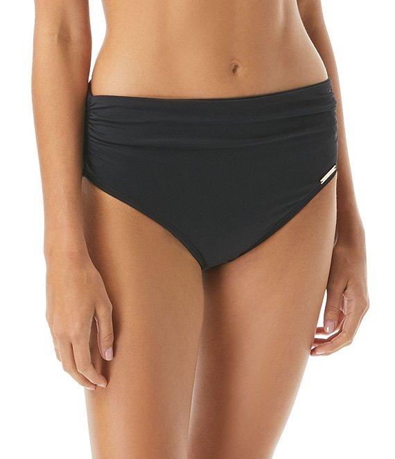 Vince Camuto Sanremo Solids Convertible High Waisted Bikini Swim Bottom Product Image