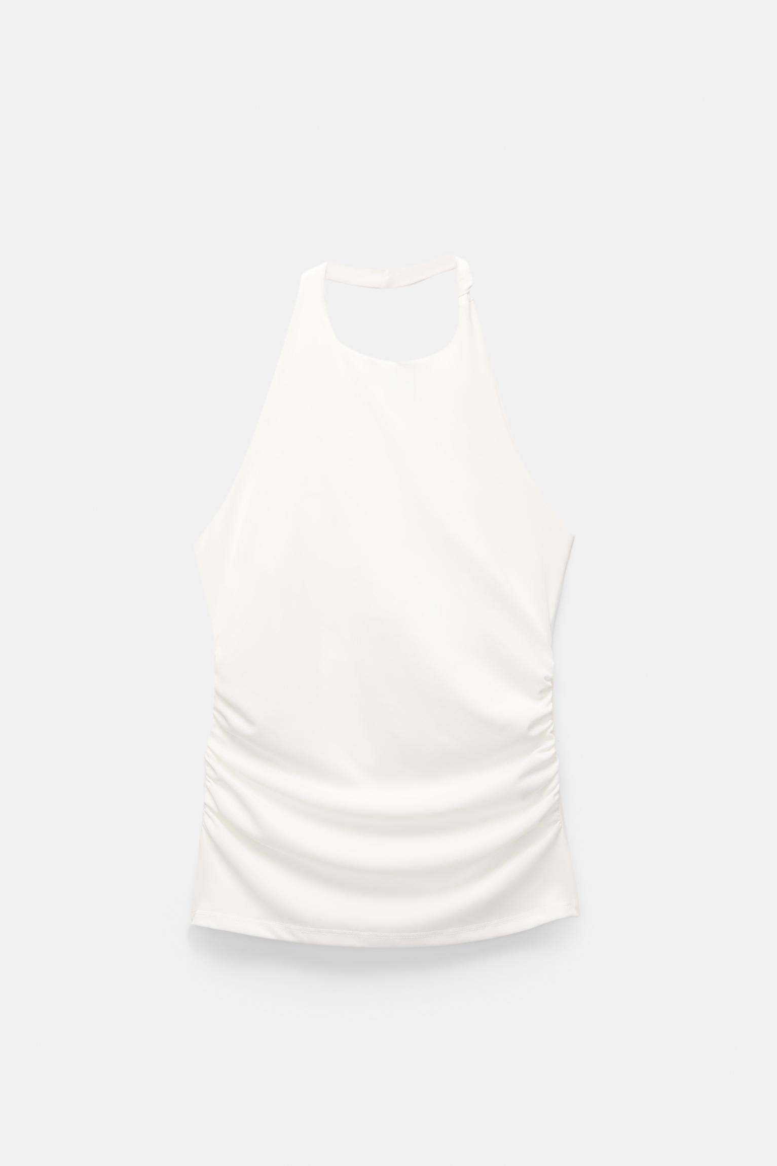 Draped halter top Product Image