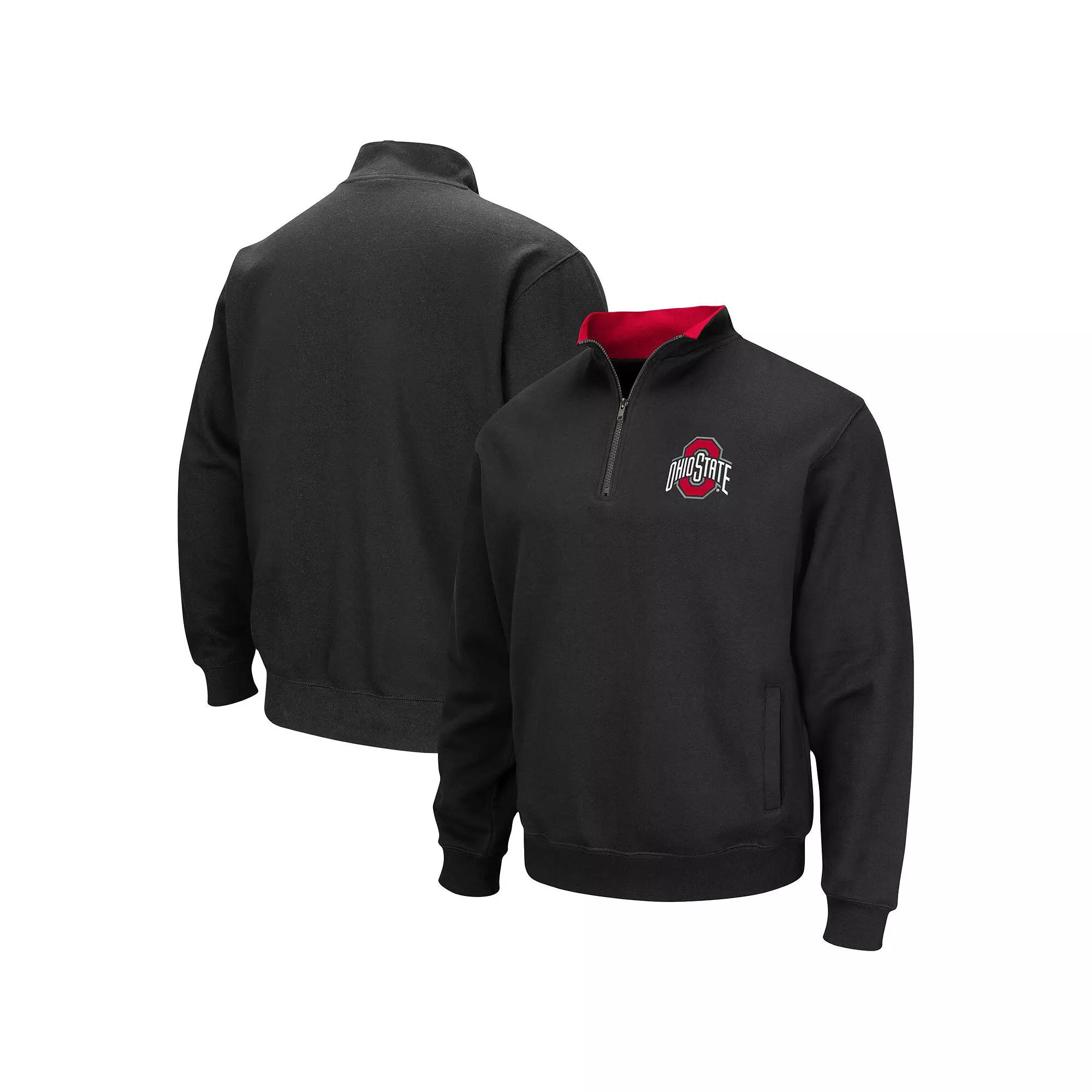 Men's Colosseum Black Ohio State Buckeyes Tortugas Team Logo Quarter-Zip Jacket,  Product Image