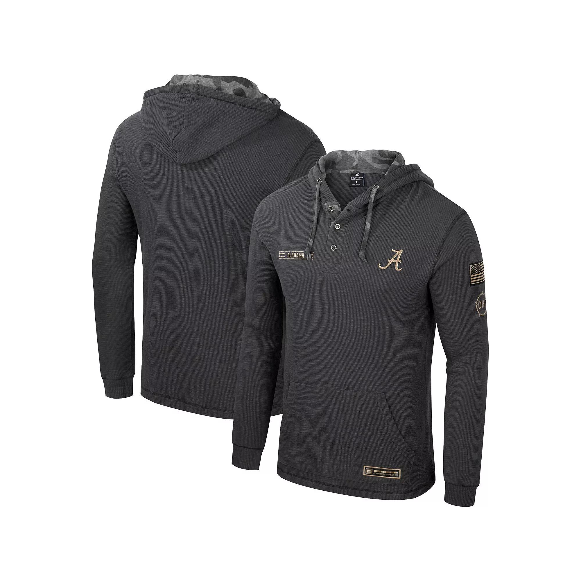 Men's Colosseum Charcoal Florida Gators OHT Military Appreciation Henley Pullover Hoodie, Size: 2XL Product Image