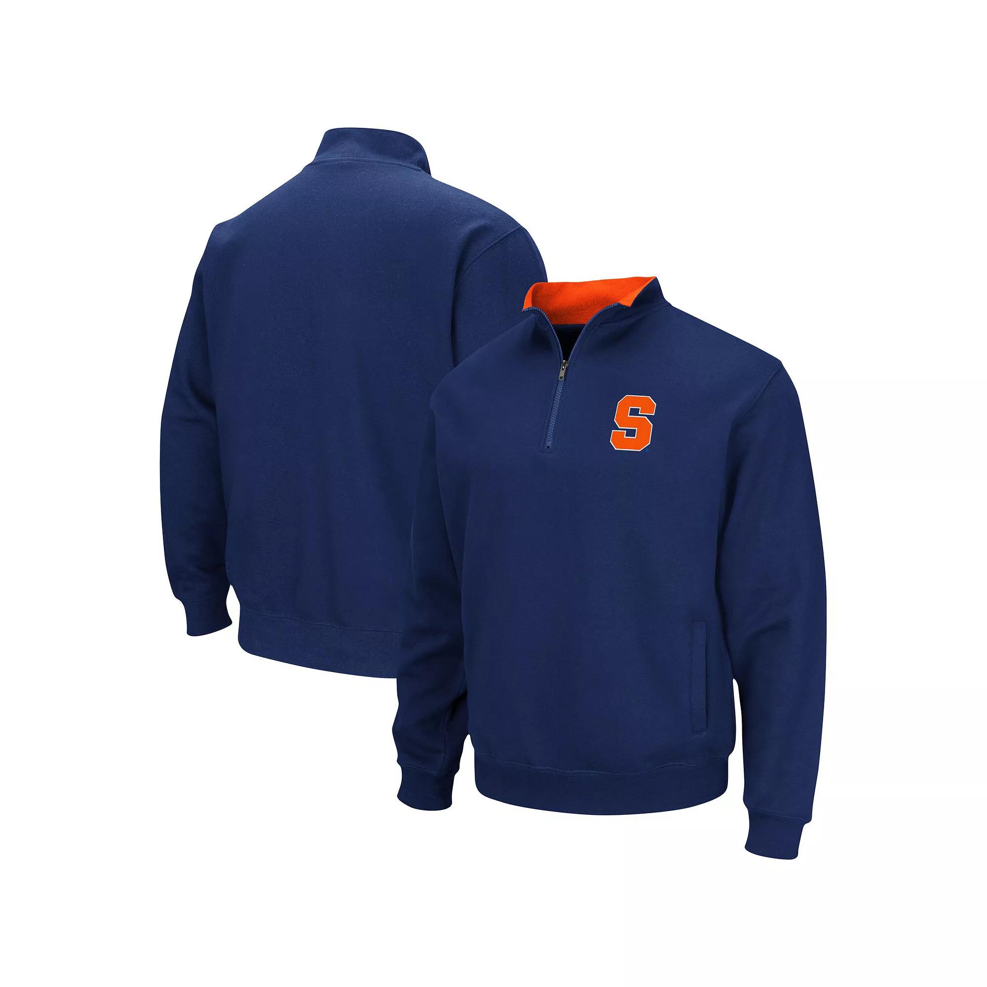 Men's Colosseum Navy Syracuse Orange Tortugas Team Logo Quarter-Zip Jacket,  Product Image