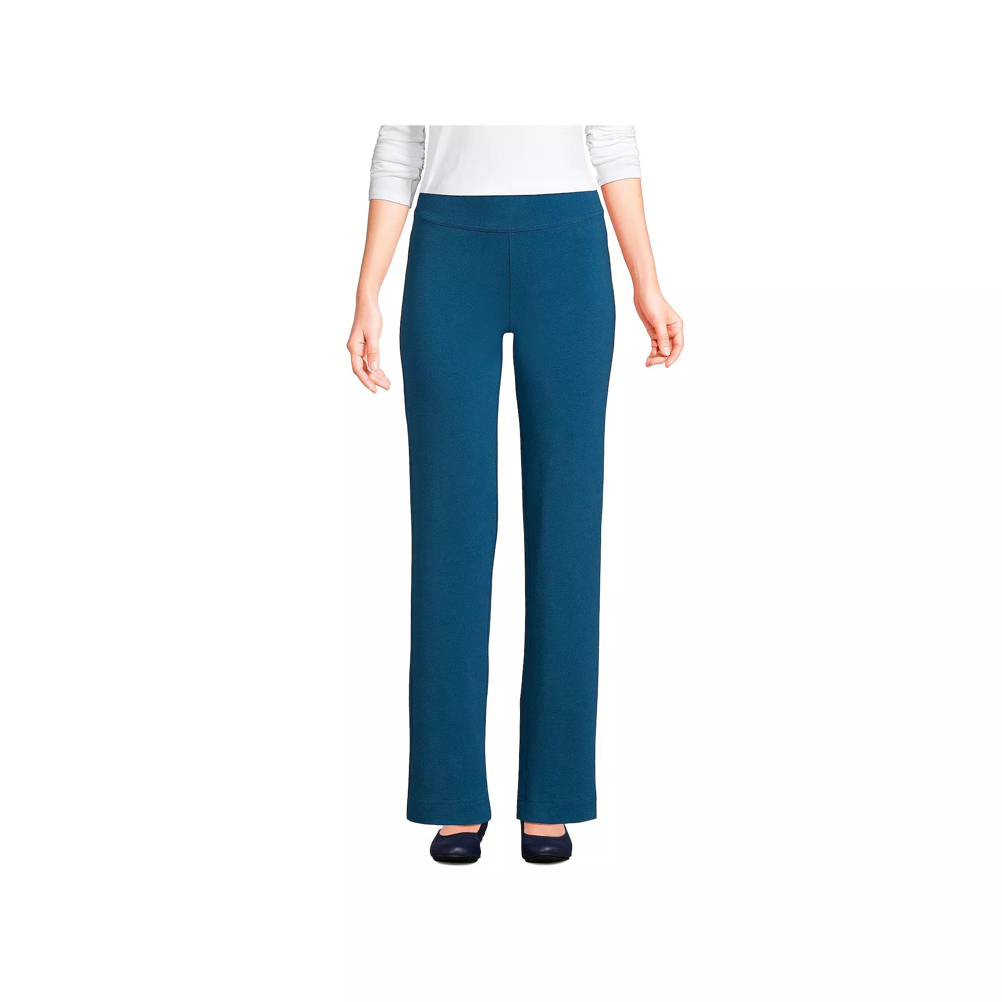 Petite Lands' End Starfish Straight-Leg Pull-On Pants, Women's,  Product Image
