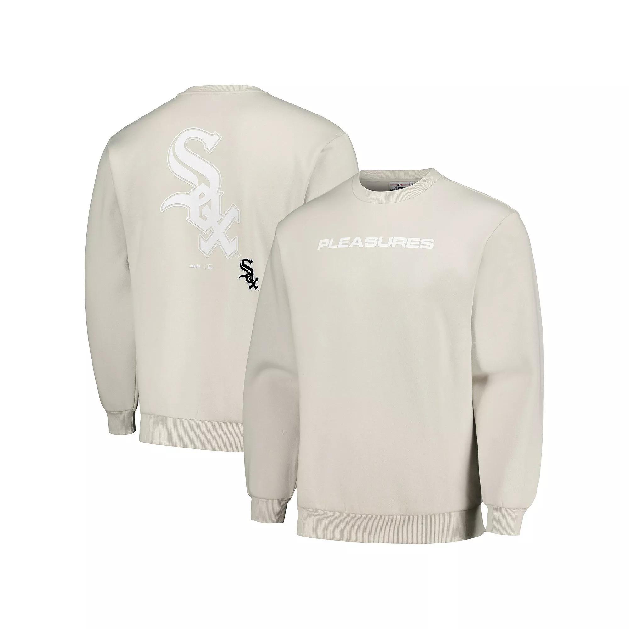 Men's PLEASURES Gray Chicago White Sox Ballpark Pullover Sweatshirt,  Product Image