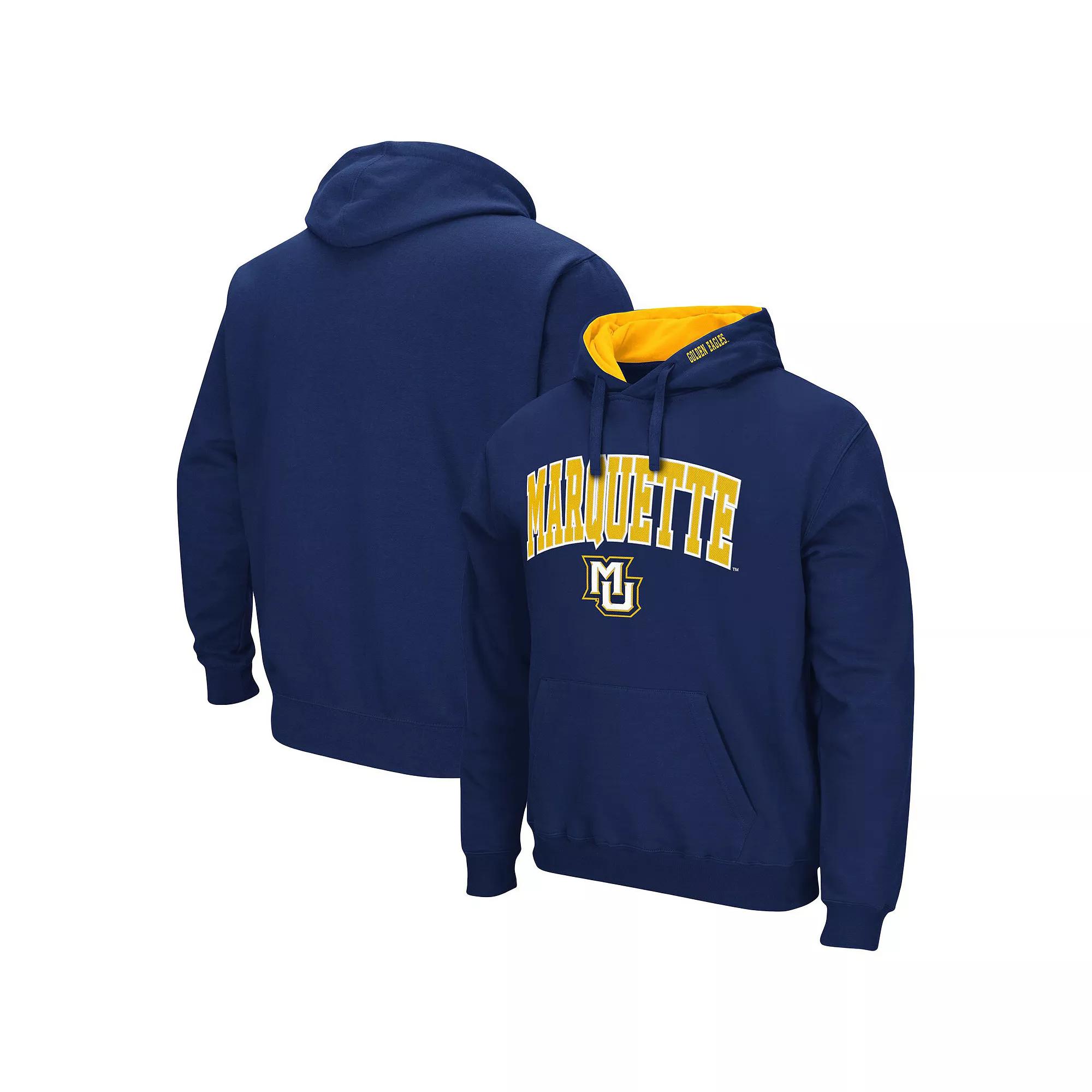 Men's Colosseum Red Wisconsin Badgers Arch & Logo 3.0 Pullover Hoodie,  Product Image