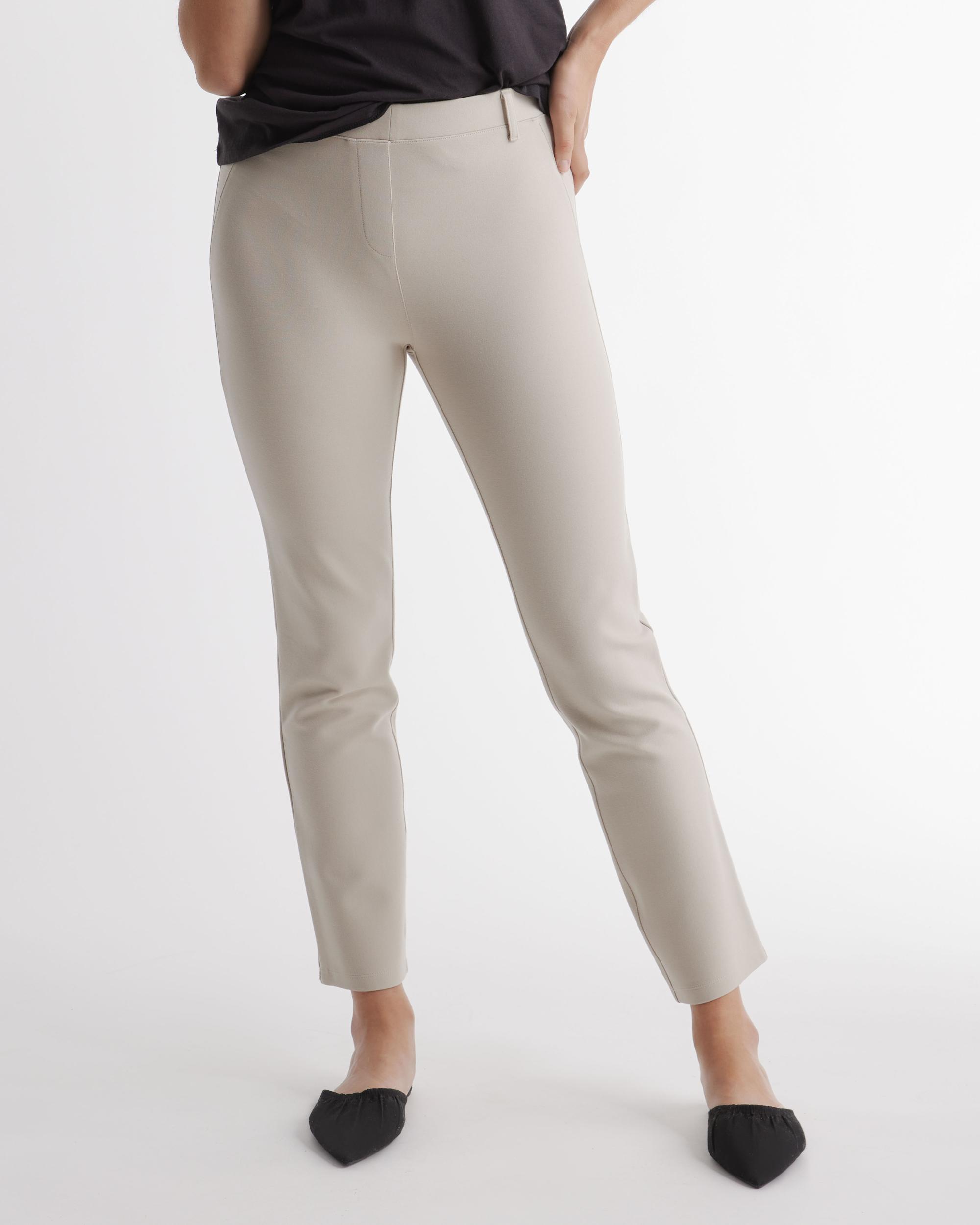 Quince | Women's Ultra-Stretch Ponte Straight Leg Pants Rayon Product Image
