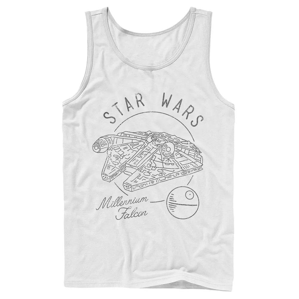 Men's Star Wars Falcon Doodle Tank Top,  Product Image