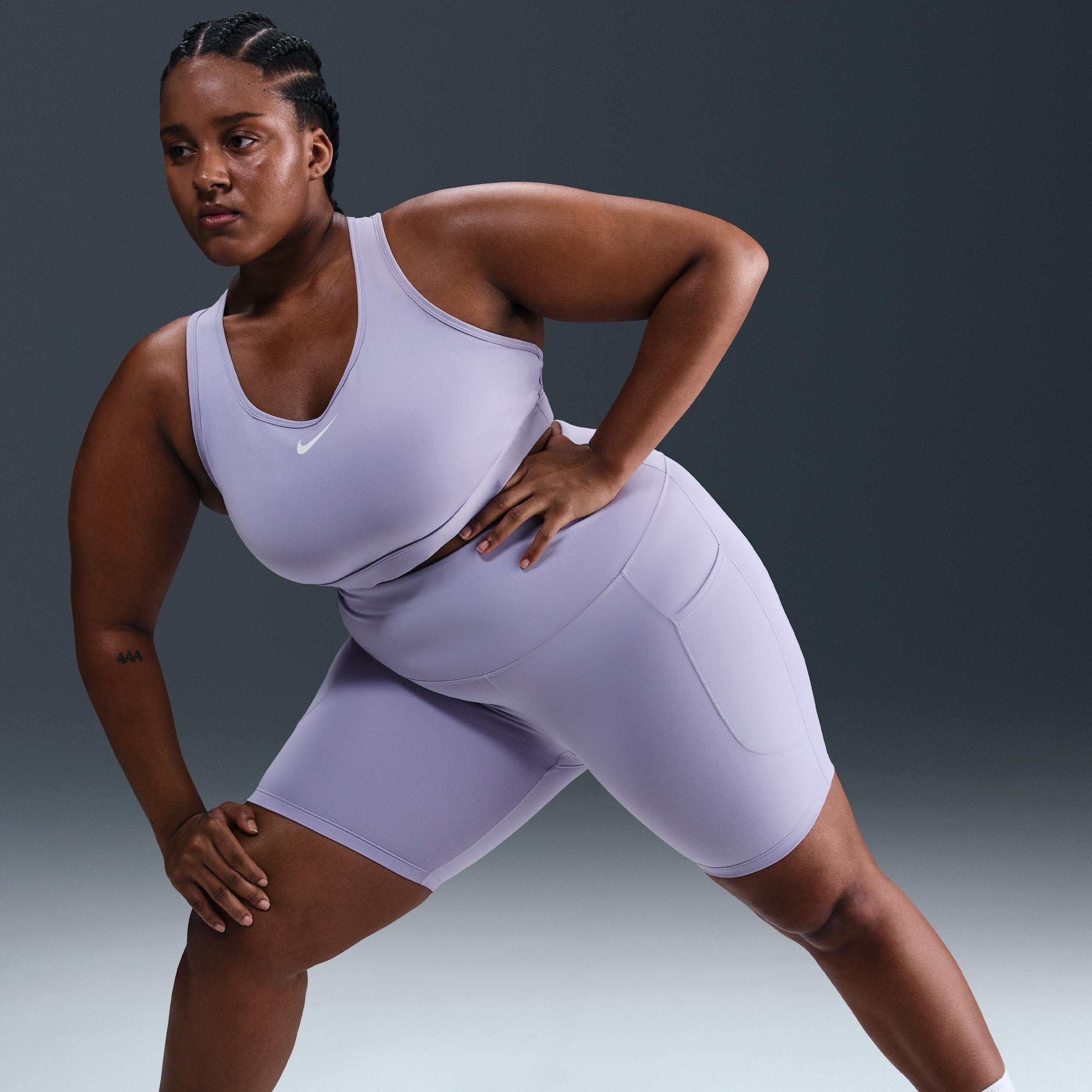Nike Women's One High-Waisted 8" Biker Shorts with Pockets (Plus Size) Product Image