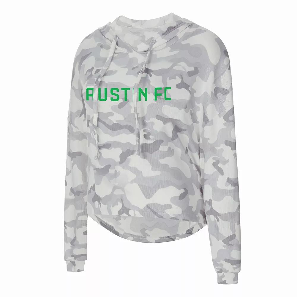 Women's Concepts Sport Gray Austin FC Composite Hoodie T-Shirt,  Product Image