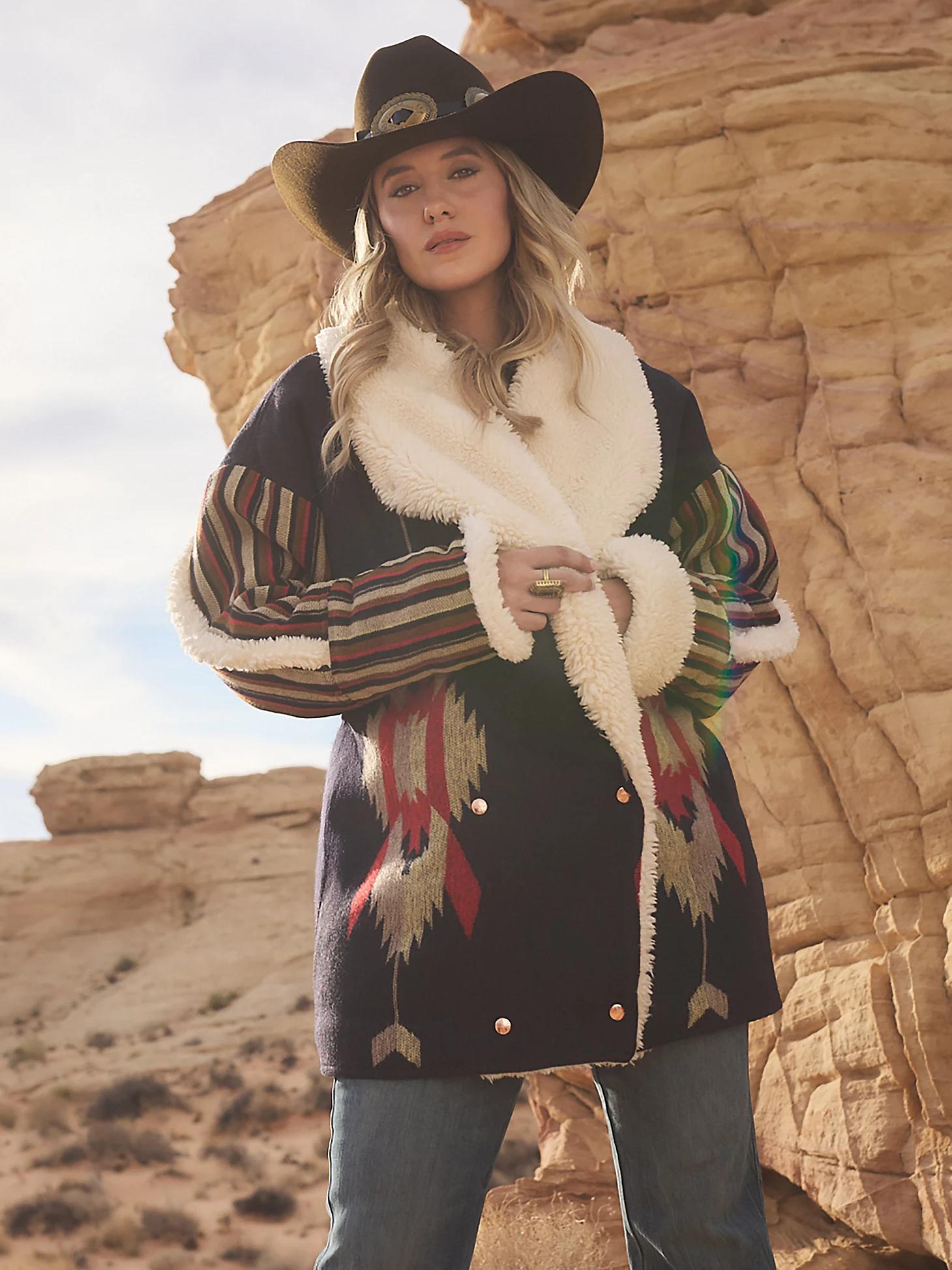 Wrangler x Lainey Wilson Jacquard Lainey Coat | Women's JACKETS & OUTERWEAR | Wrangler® Product Image